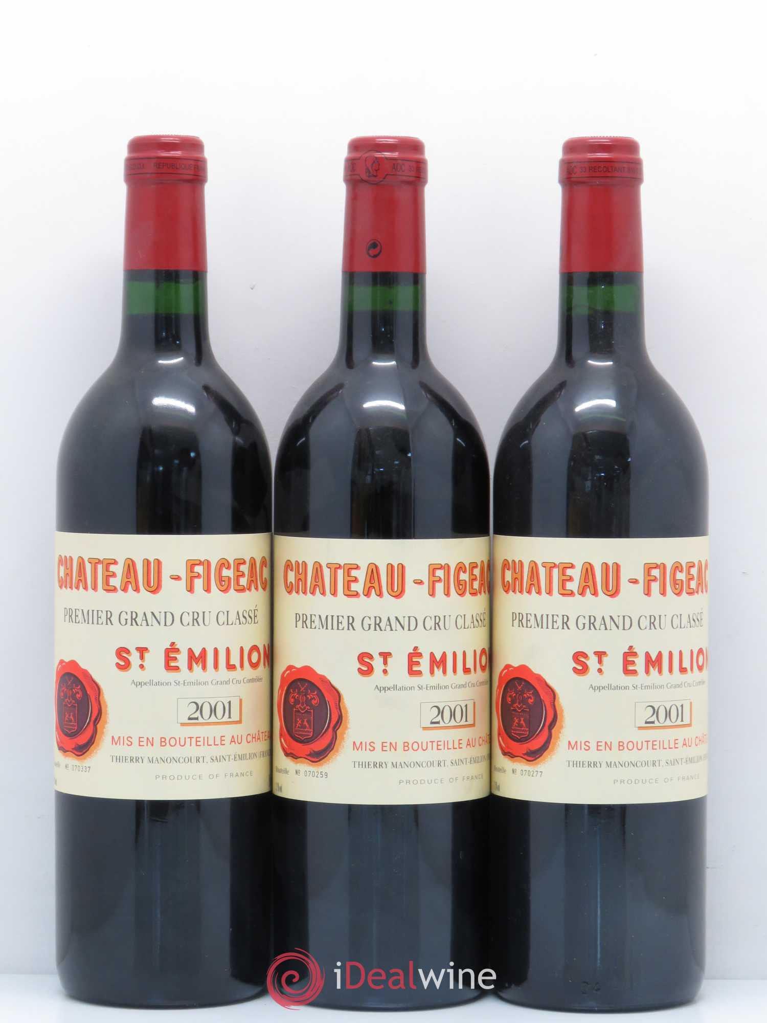 Château Figeac 1er Grand Cru Classé A 2001 - Lot de 12 bouteilles - 3