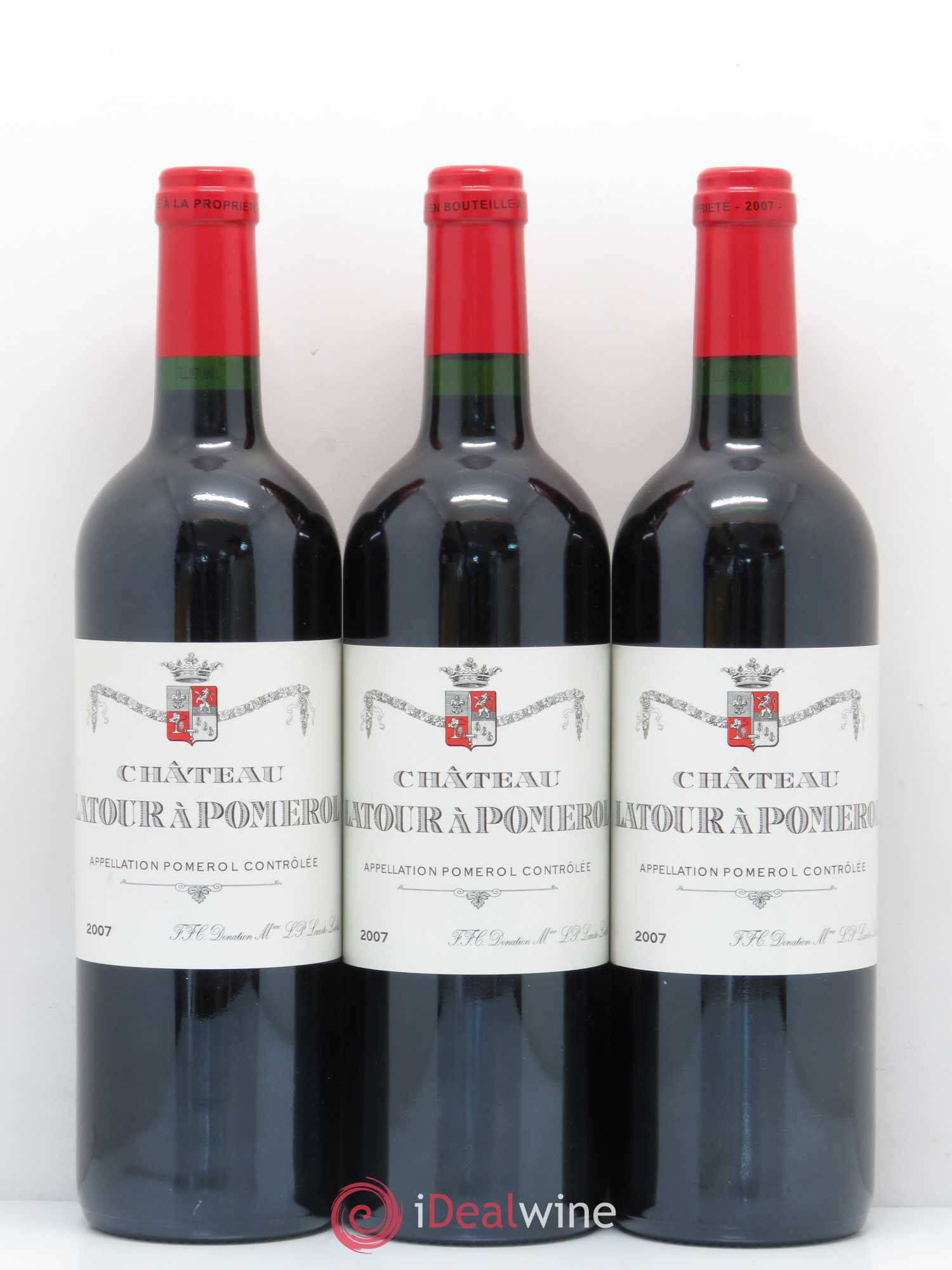 Château Latour à Pomerol 2007 - Lot de 12 bouteilles - 1