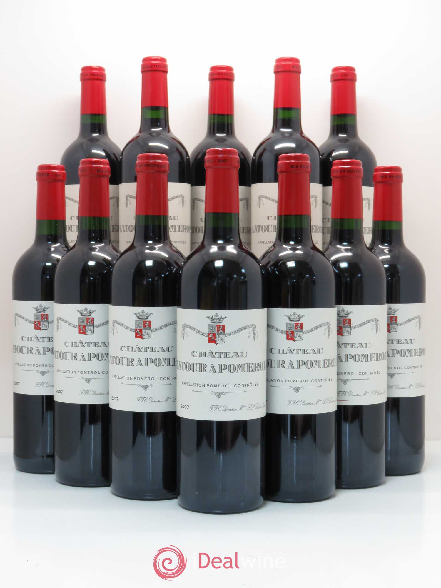 Château Latour à Pomerol 2007 - Lot de 12 bouteilles - 0