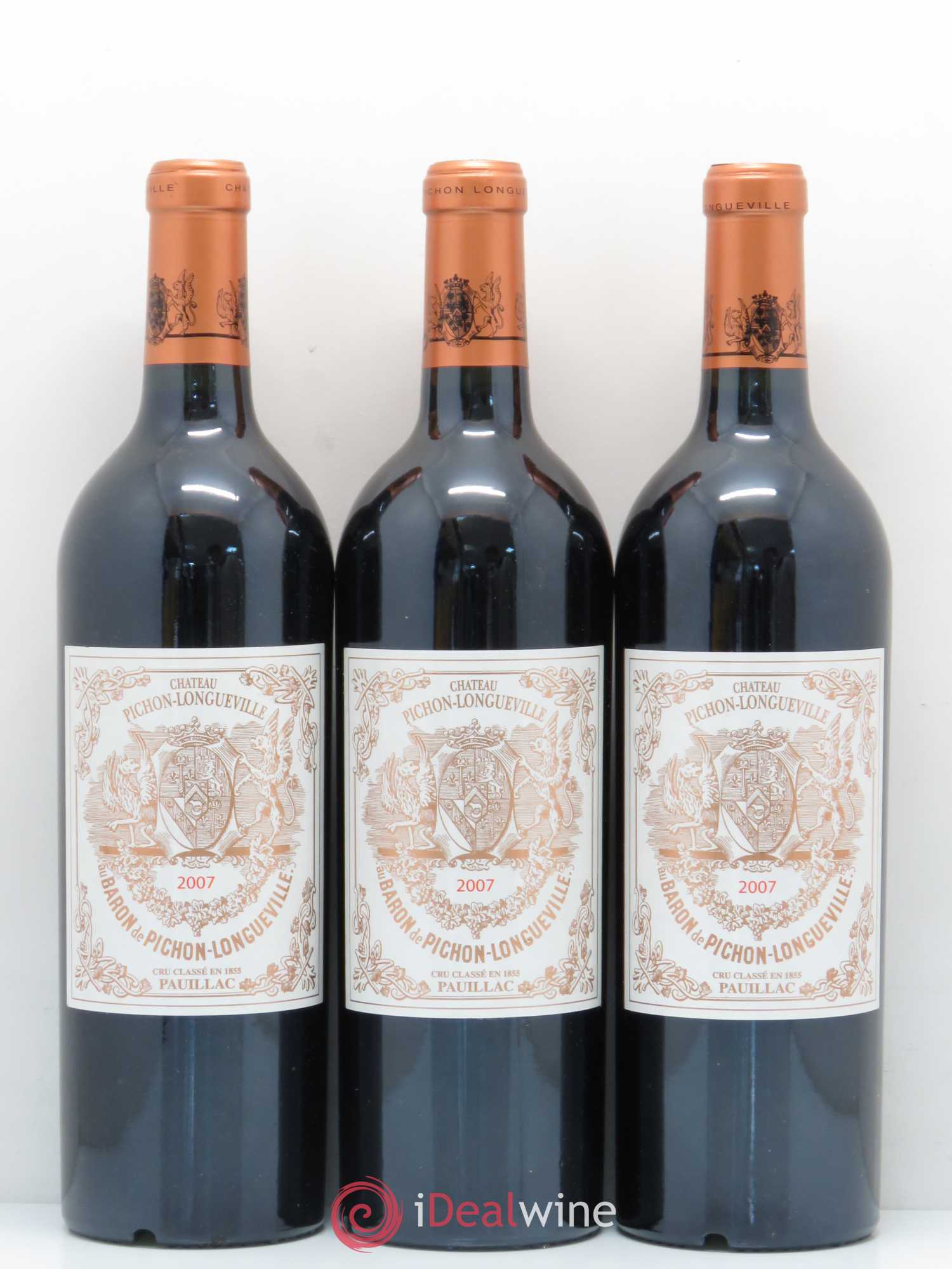 Pichon Longueville Baron 2ème Grand Cru Classé 2007 - Lot de 12 bouteilles - 1