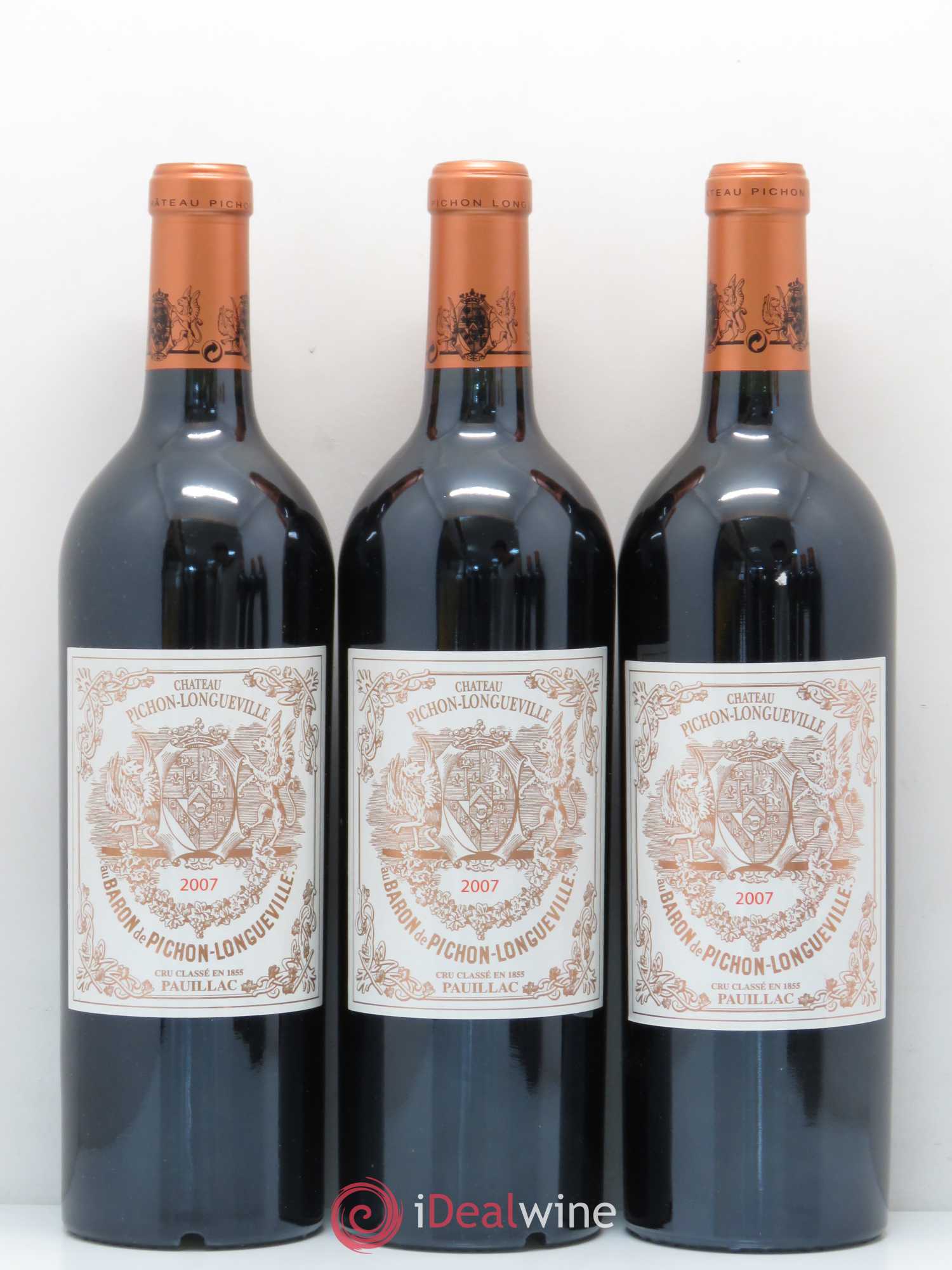 Pichon Longueville Baron 2ème Grand Cru Classé 2007 - Lot de 12 bouteilles - 2