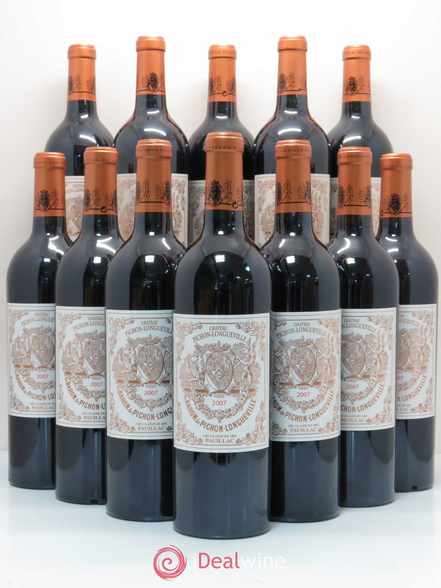 Pichon Longueville Baron 2ème Grand Cru Classé 2007 - Lot de 12 bouteilles - 0