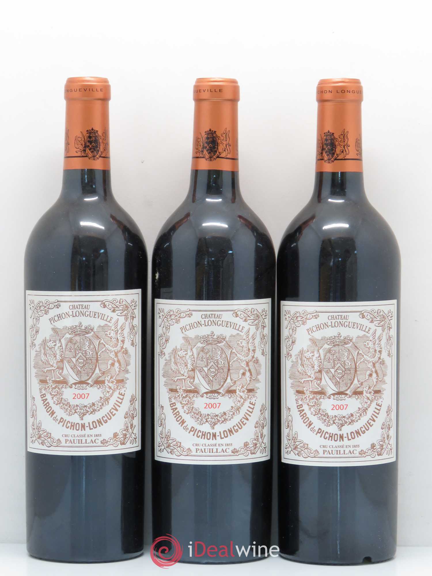 Pichon Longueville Baron 2ème Grand Cru Classé 2007 - Lot de 6 bouteilles - 1