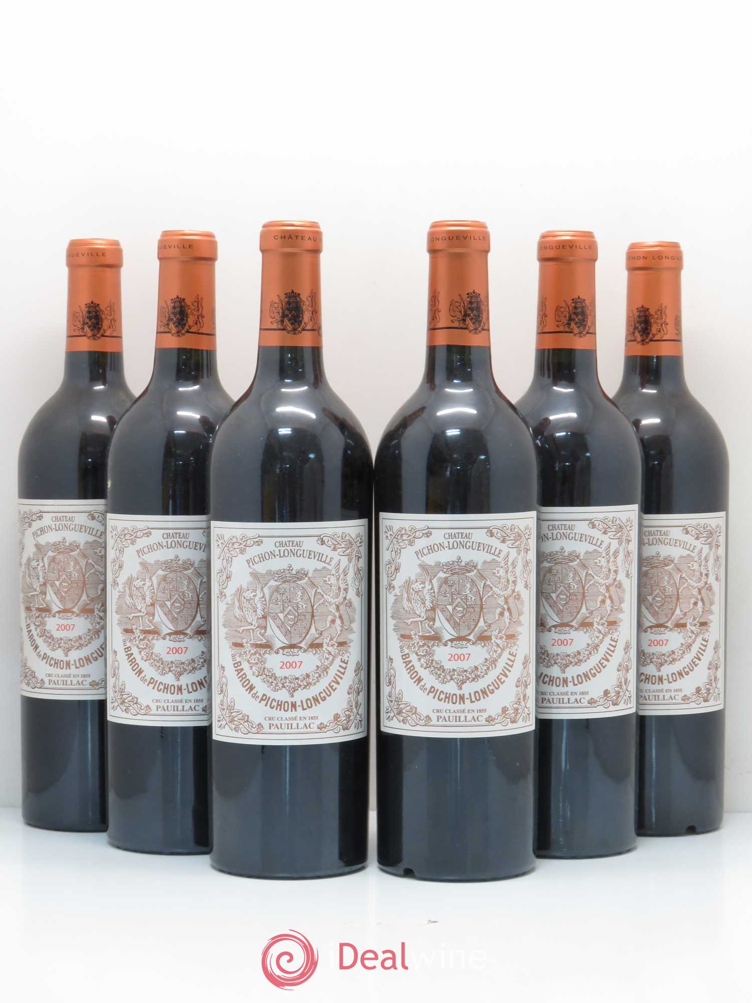 Pichon Longueville Baron 2ème Grand Cru Classé 2007 - Lot de 6 bouteilles - 0