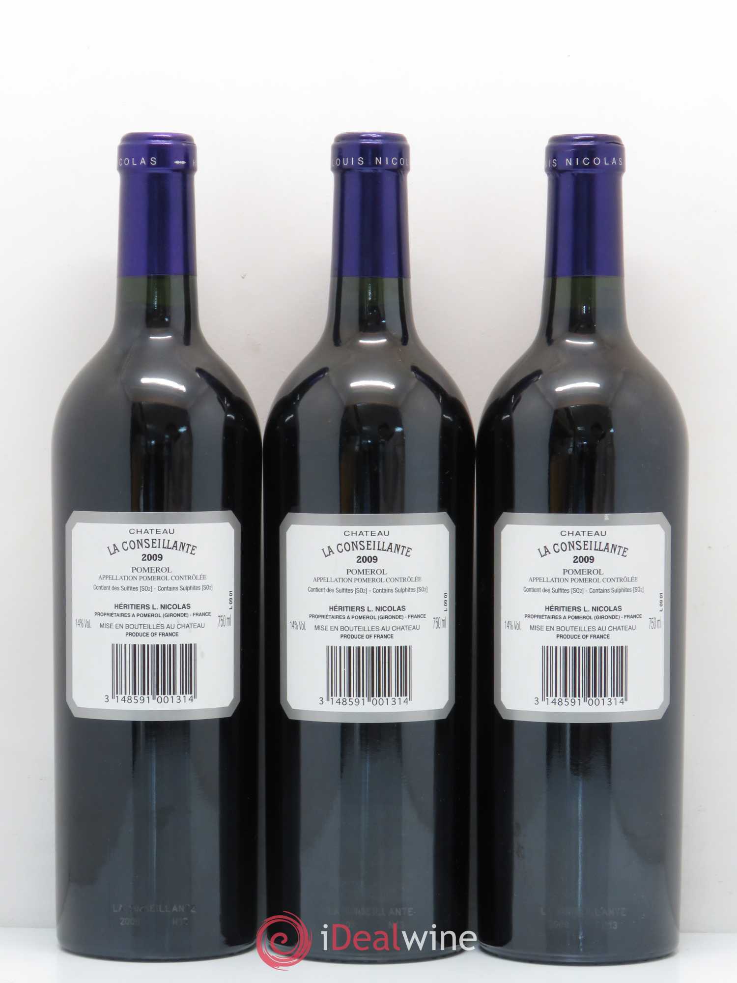 Château la Conseillante 2009 - Lot de 3 bouteilles - 1