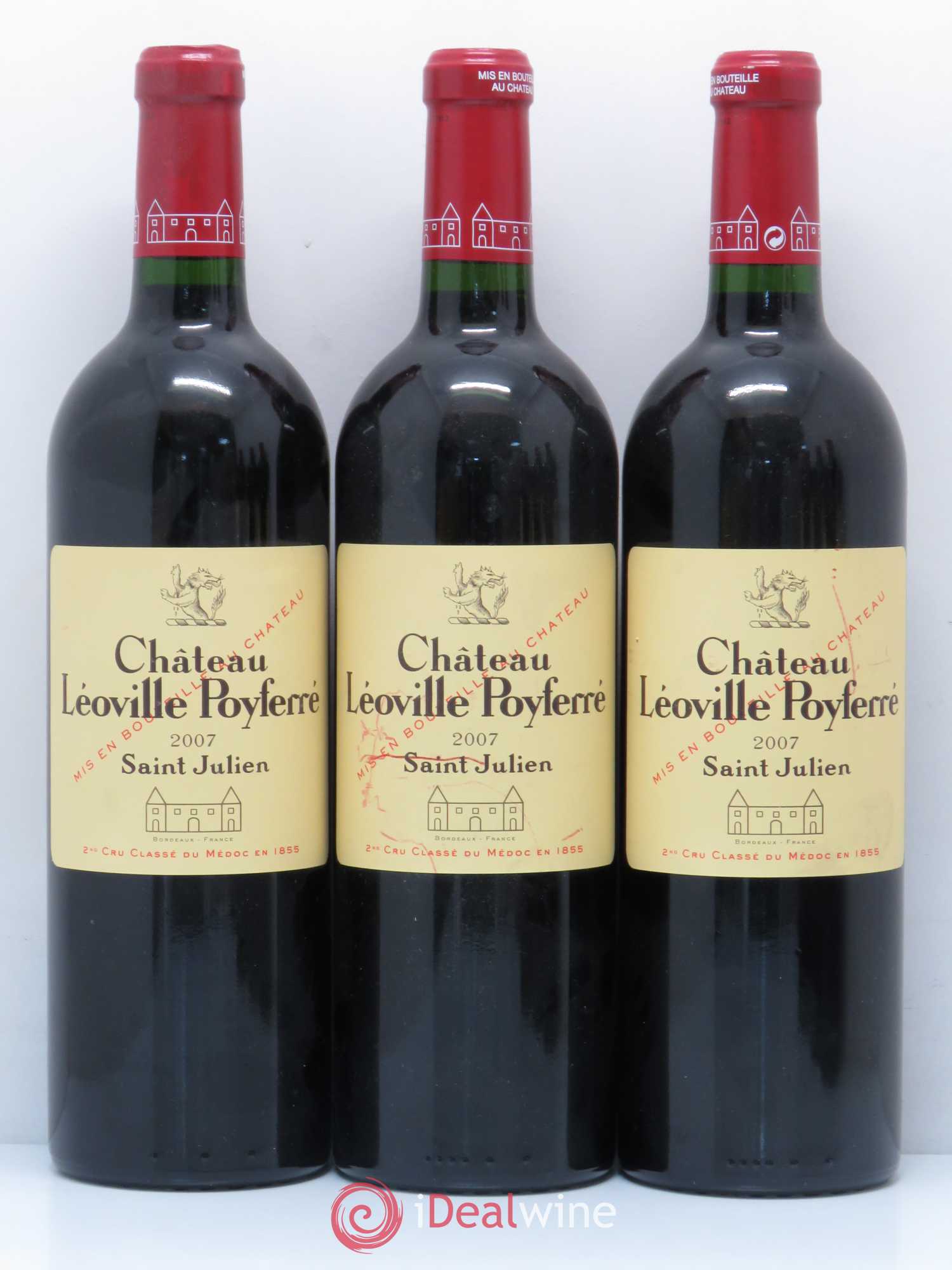 Château Léoville Poyferré 2ème Grand Cru Classé 2007 - Lot de 12 bouteilles - 2