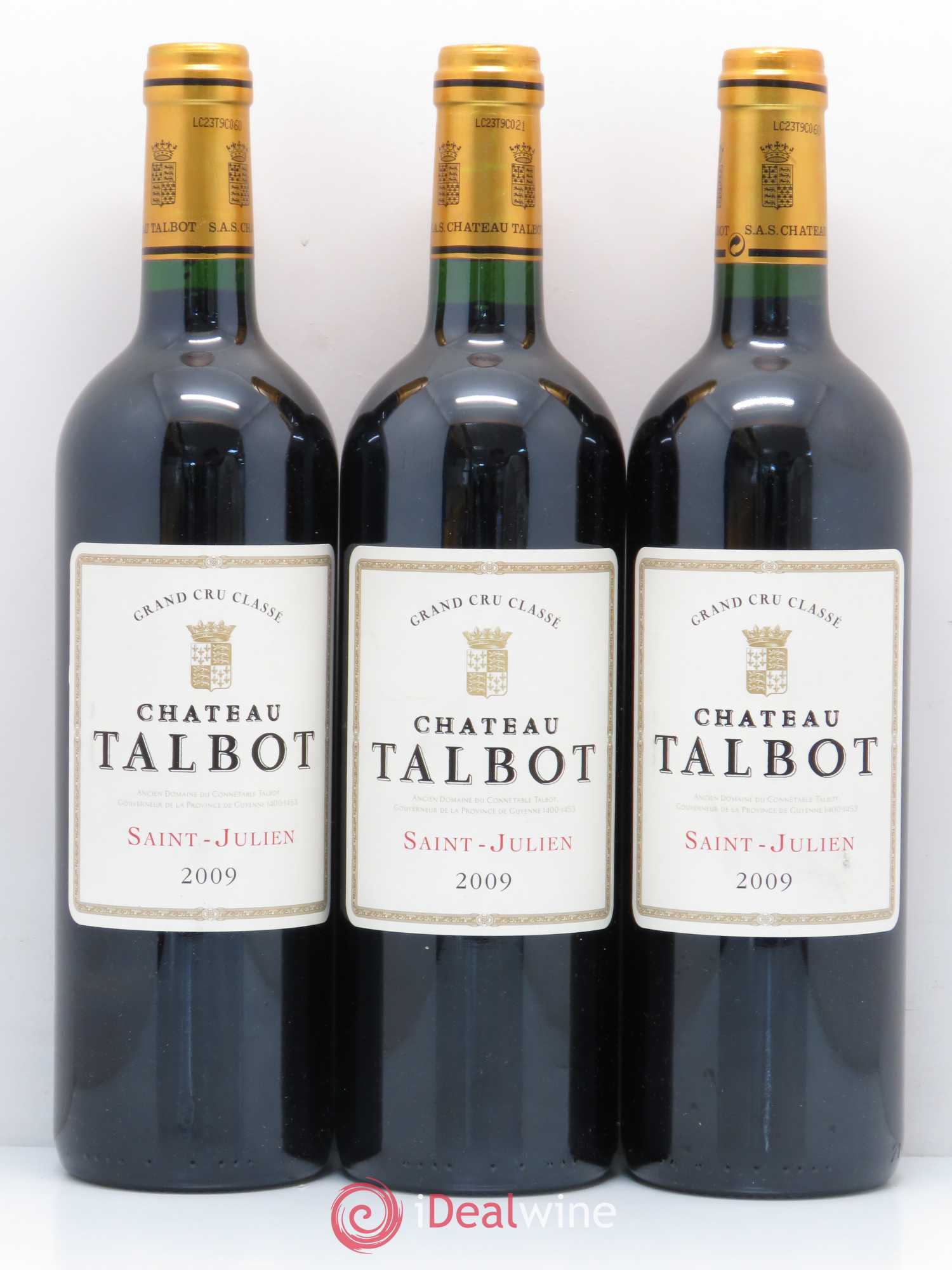 Château Talbot 4ème Grand Cru Classé 2009 - Lot de 6 bouteilles - 2