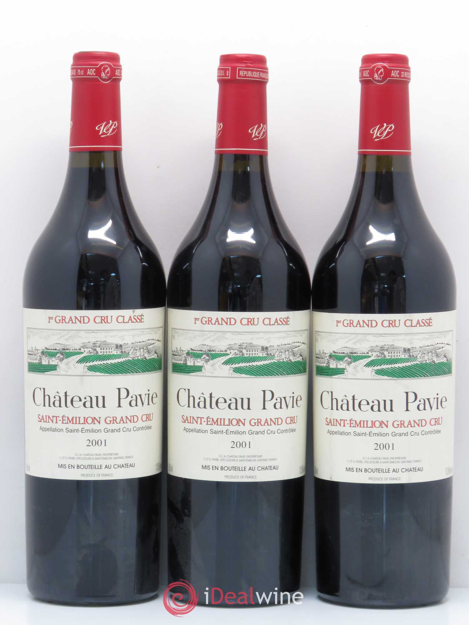 Château Pavie 1er Grand Cru Classé A 2001 - Lot de 6 bouteilles - 1