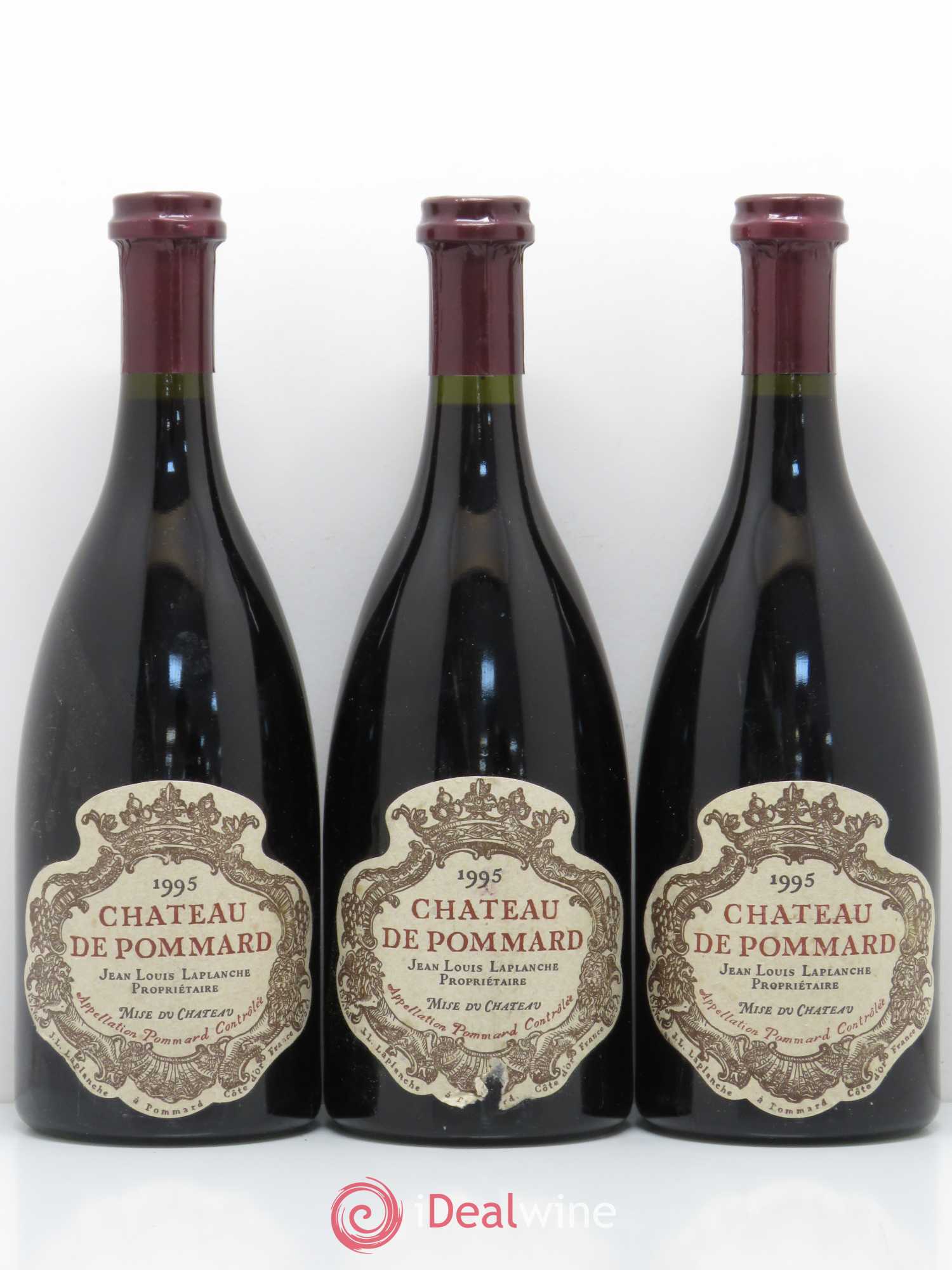 Pommard Château de Pommard 1995 - Lot de 3 bouteilles - 0