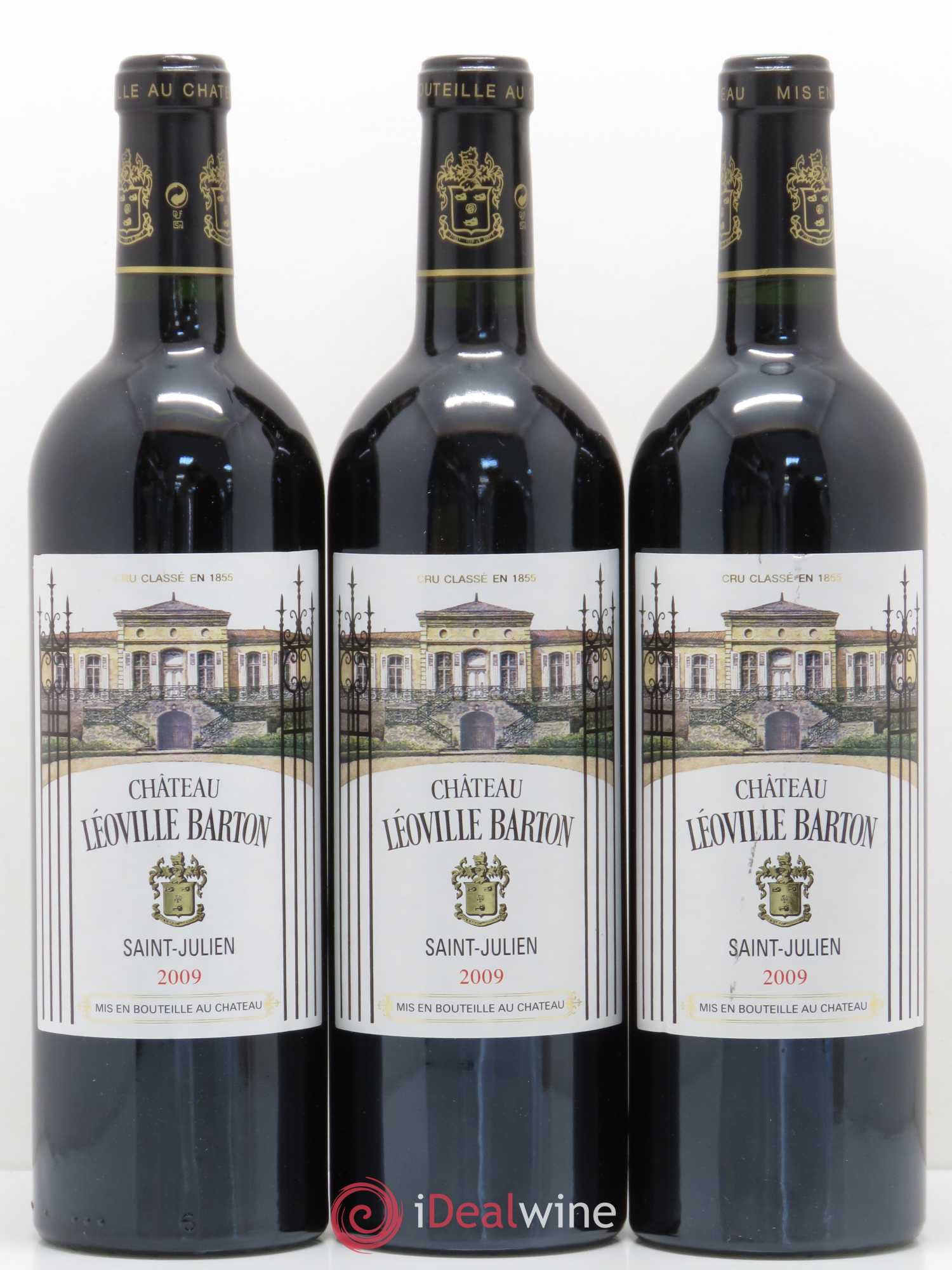 Château Léoville Barton 2ème Grand Cru Classé 2009 - Lot de 3 bouteilles - 0