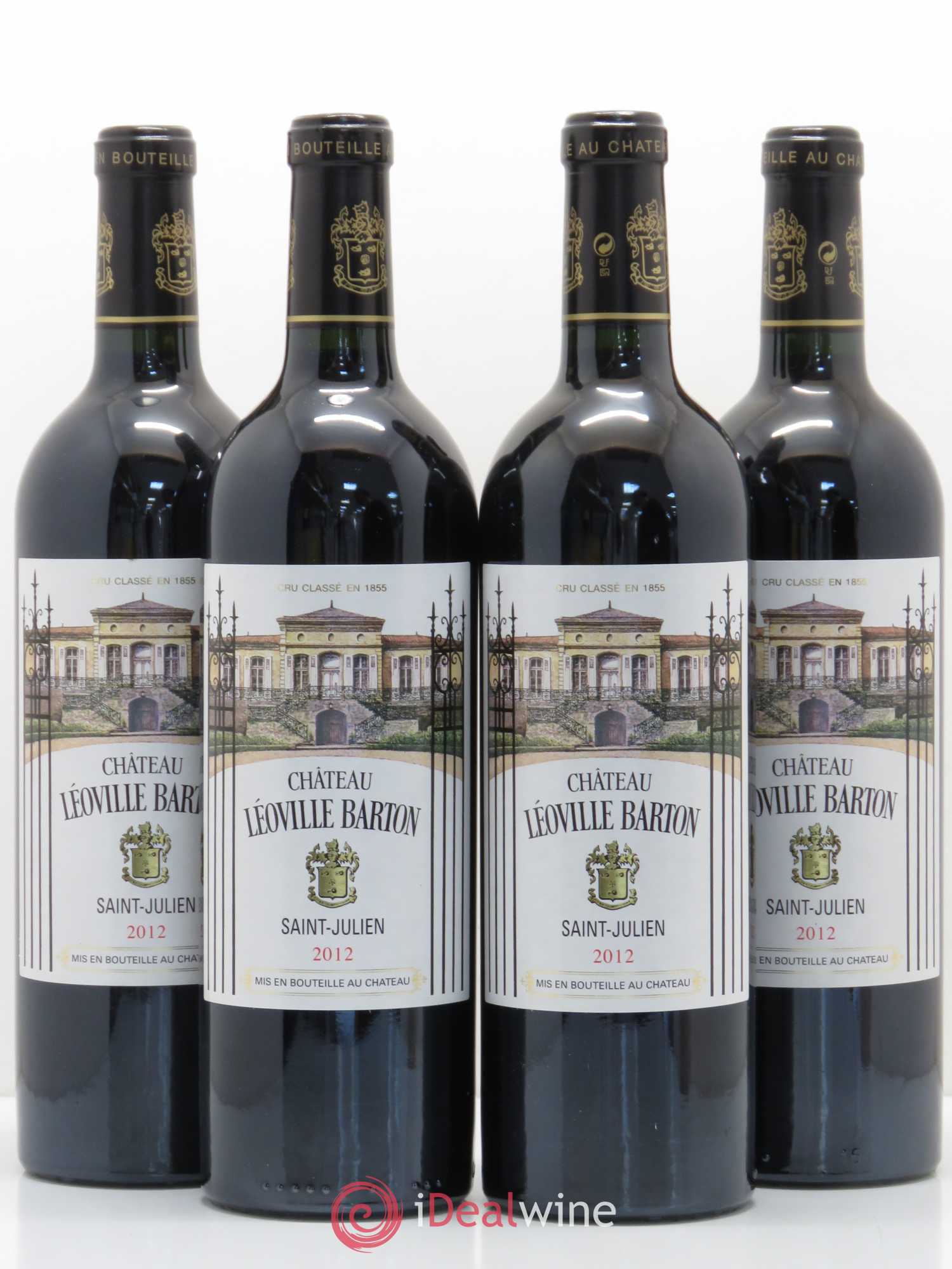 Château Léoville Barton 2ème Grand Cru Classé 2012 - Lot de 4 bouteilles - 0