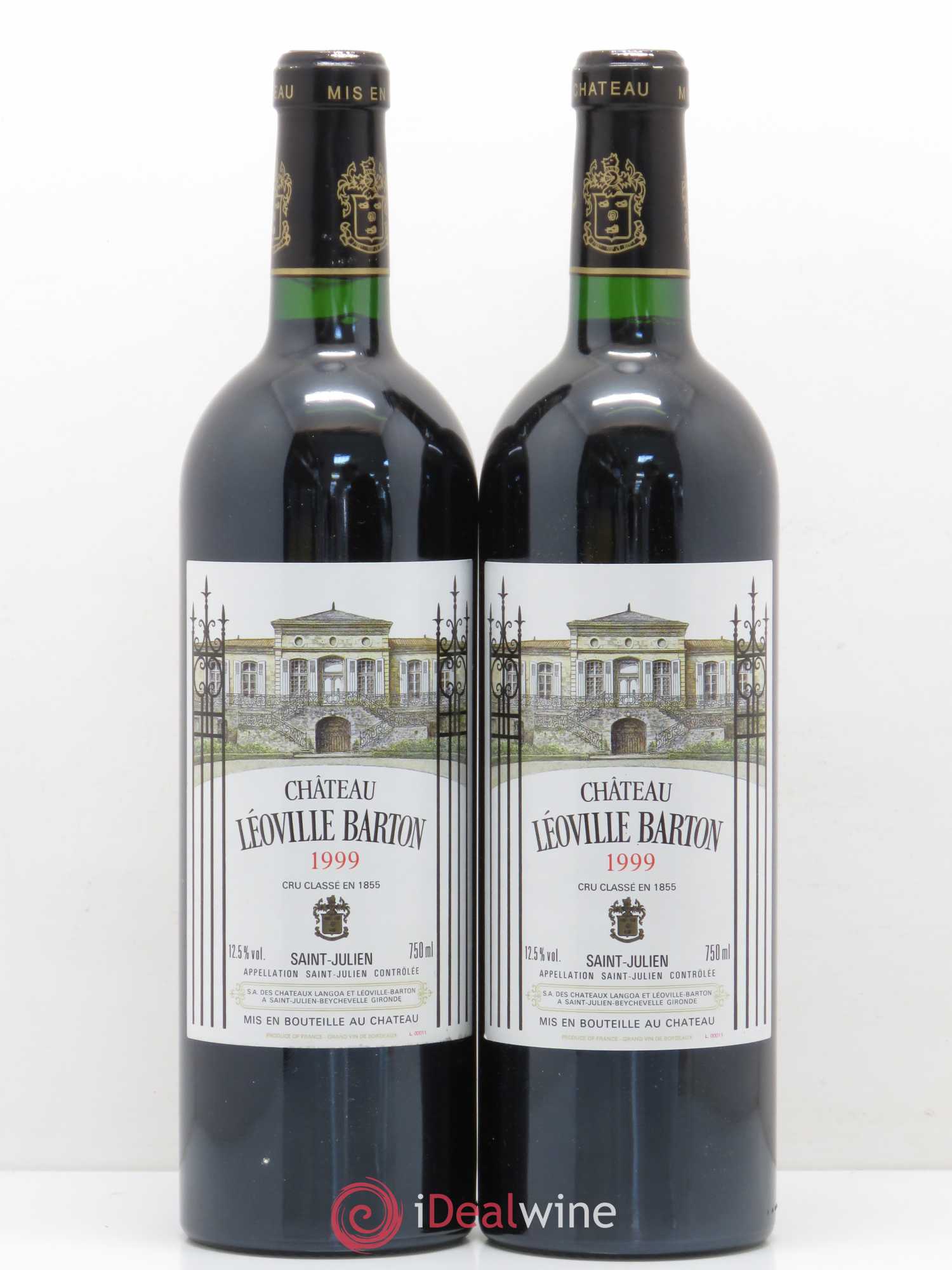 Château Léoville Barton 2ème Grand Cru Classé 1999 - Lot de 2 bouteilles - 0