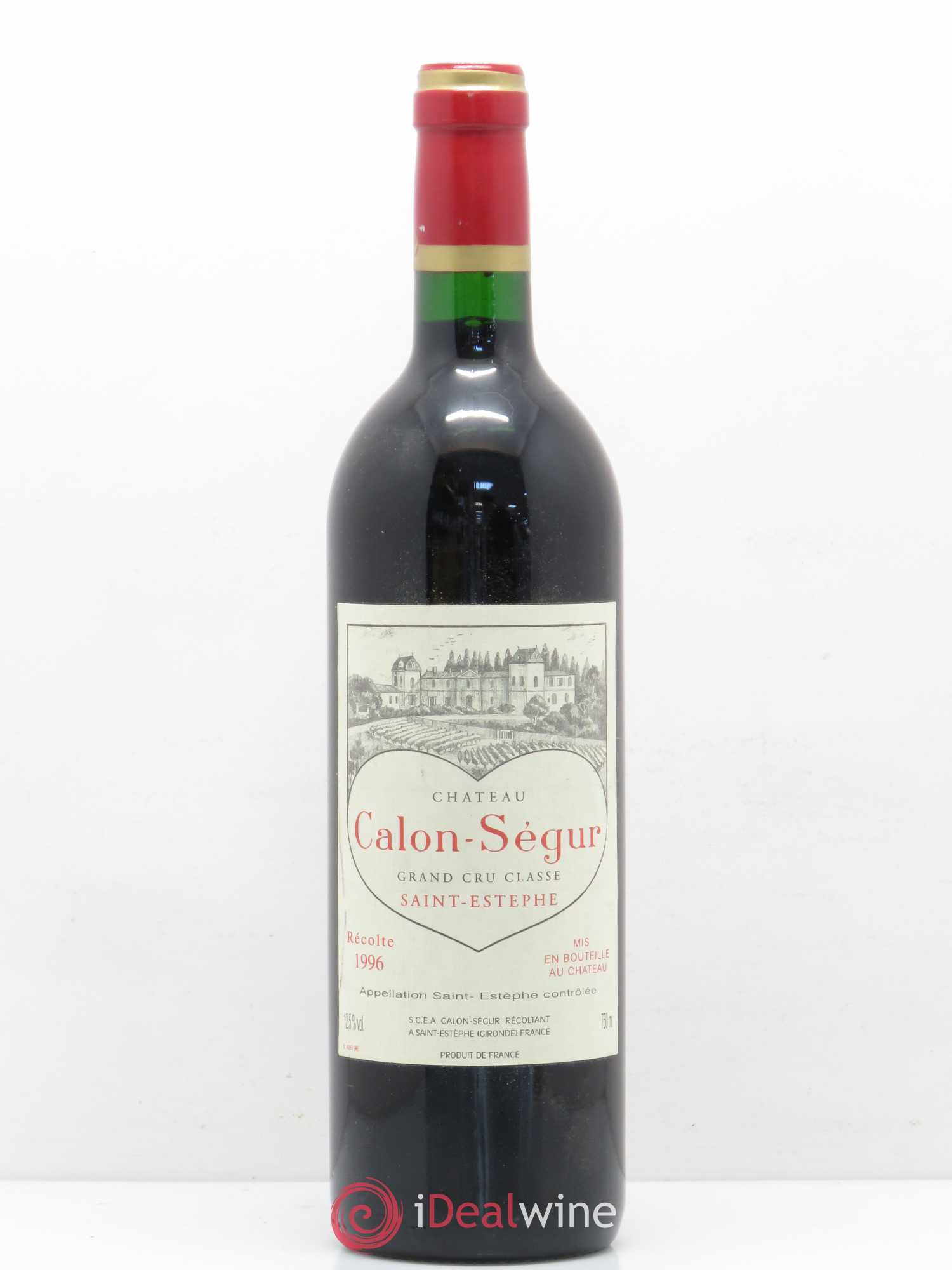 Château Calon Ségur 3ème Grand Cru Classé 1996 - Lot de 1 bouteille - 0
