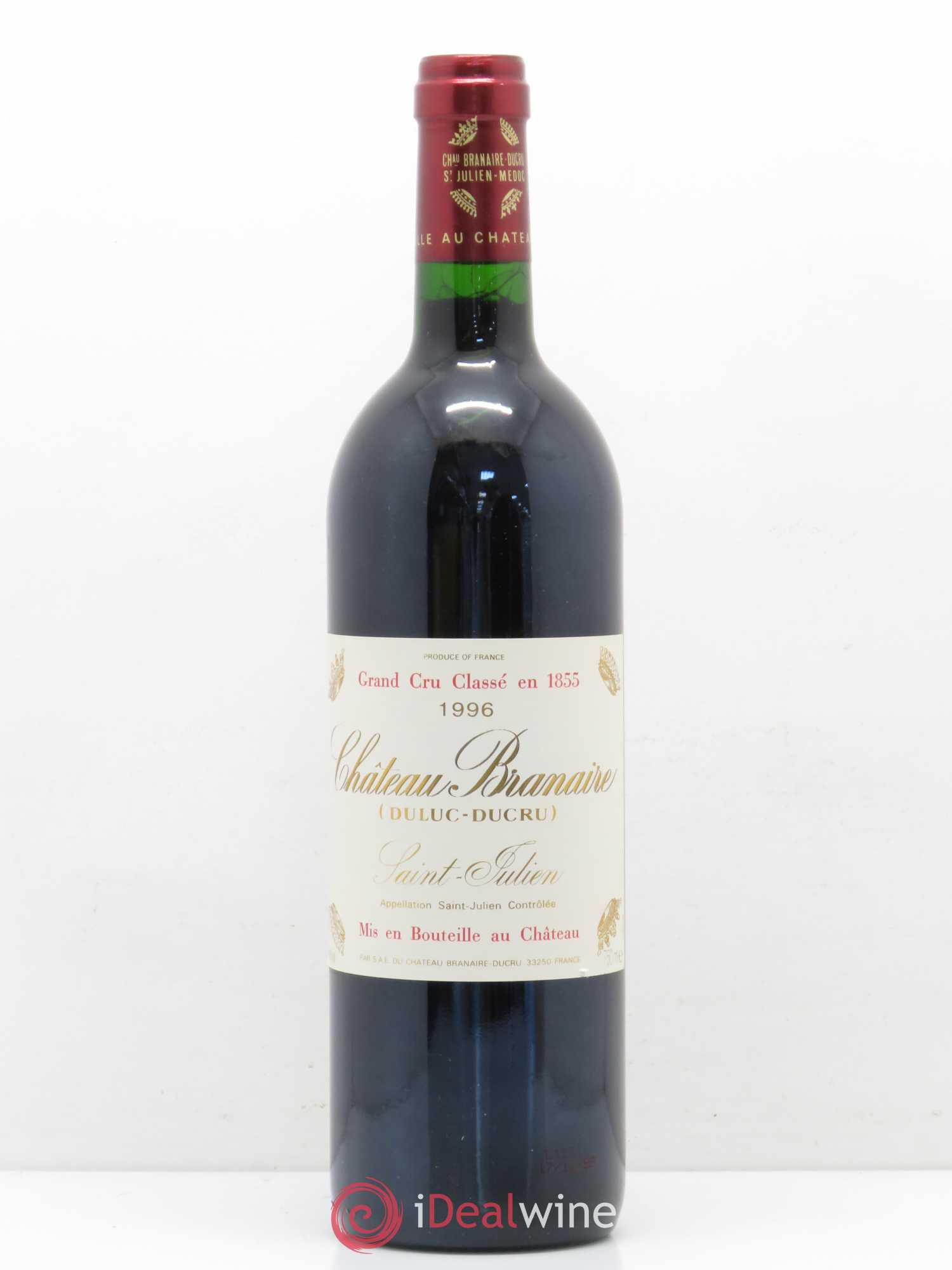 Château Branaire Ducru 4ème Grand Cru Classé 1996 - Lot de 1 bouteille - 0