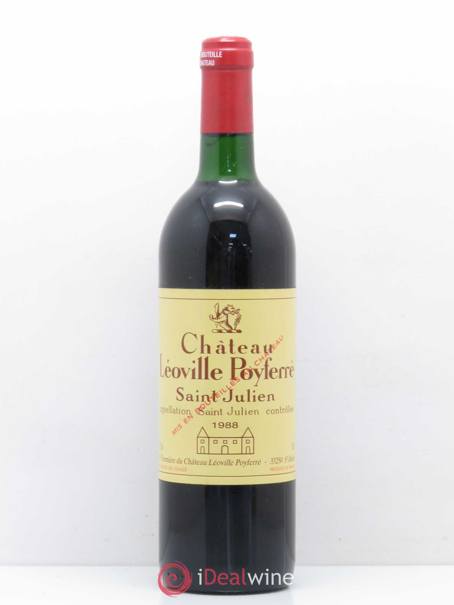 Château Léoville Poyferré 2ème Grand Cru Classé 1988 - Lot de 1 bouteille - 0