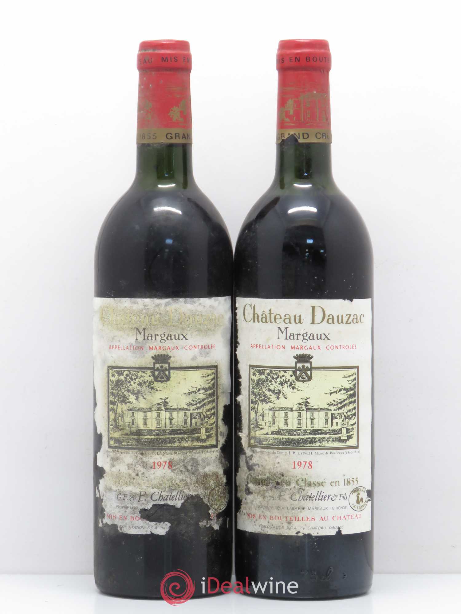 Château Dauzac 5ème Grand Cru Classé 1978 - Lot de 2 bouteilles - 0