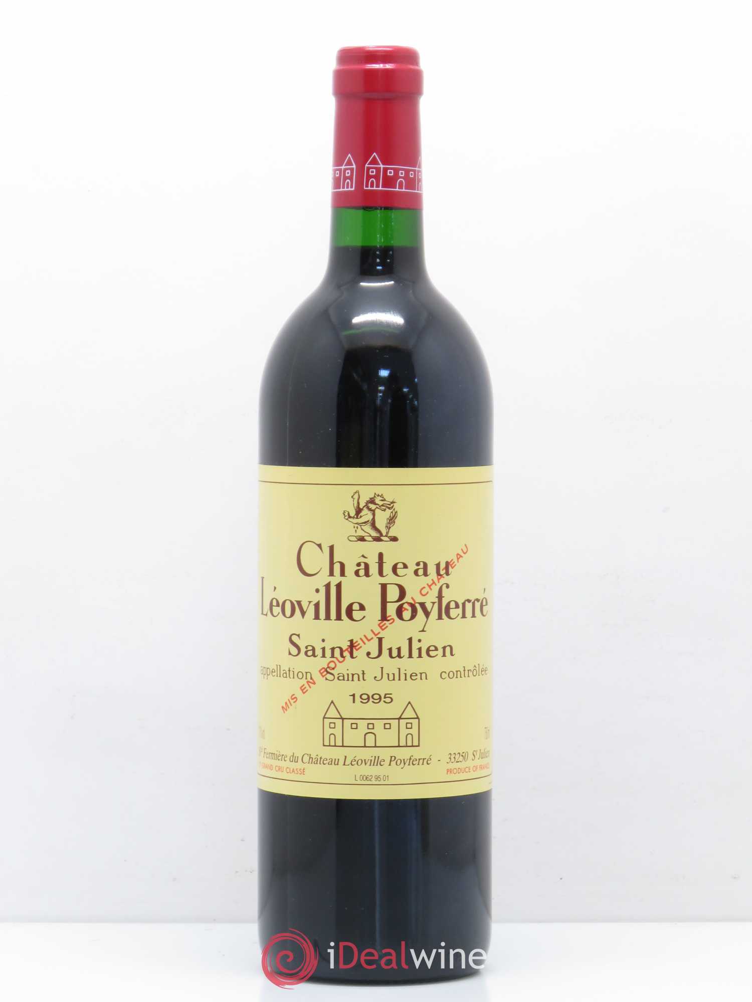Château Léoville Poyferré 2ème Grand Cru Classé 1995 - Lot de 1 bouteille - 0