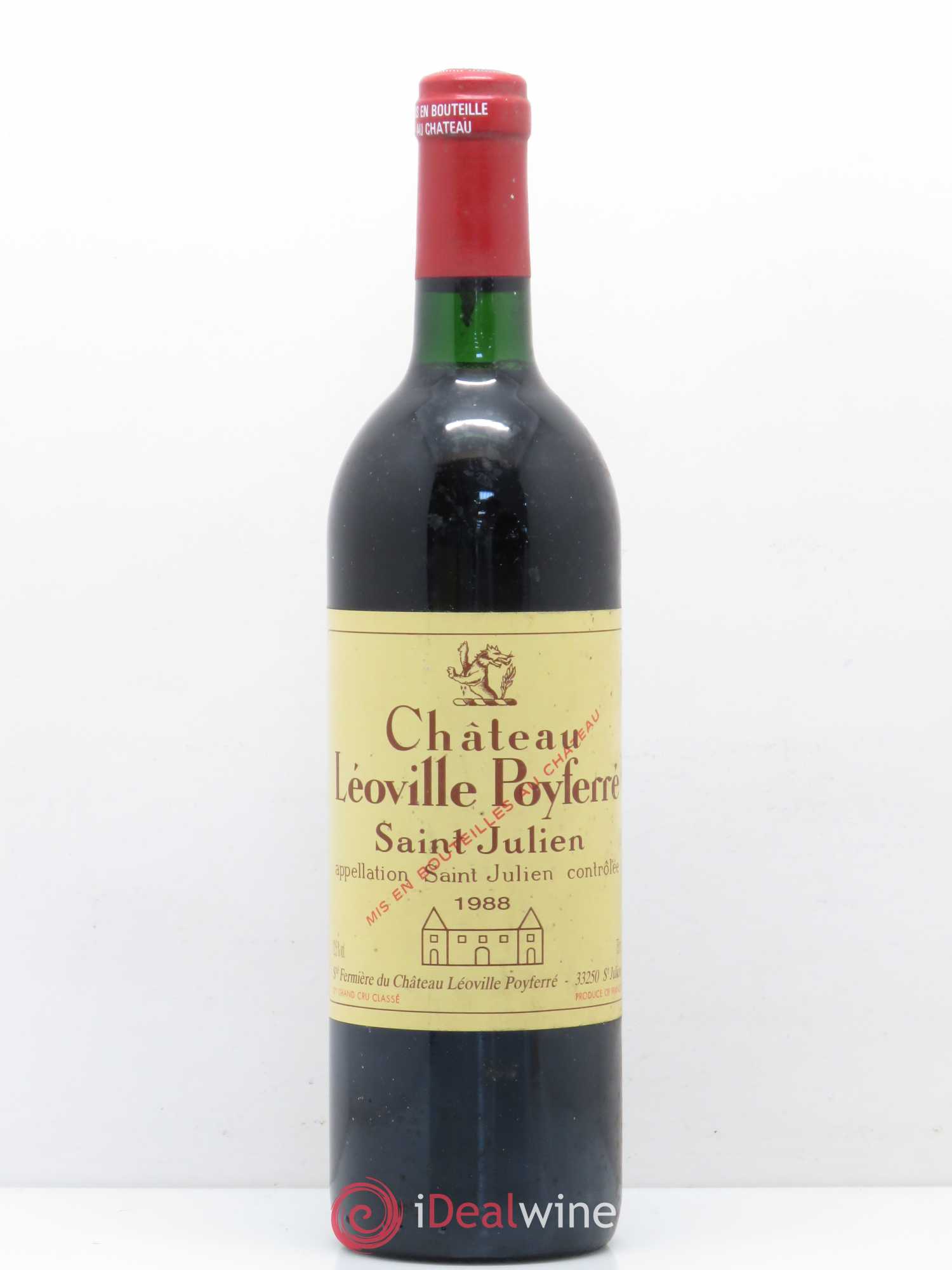 Château Léoville Poyferré 2ème Grand Cru Classé 1988 - Lot de 1 bouteille - 0