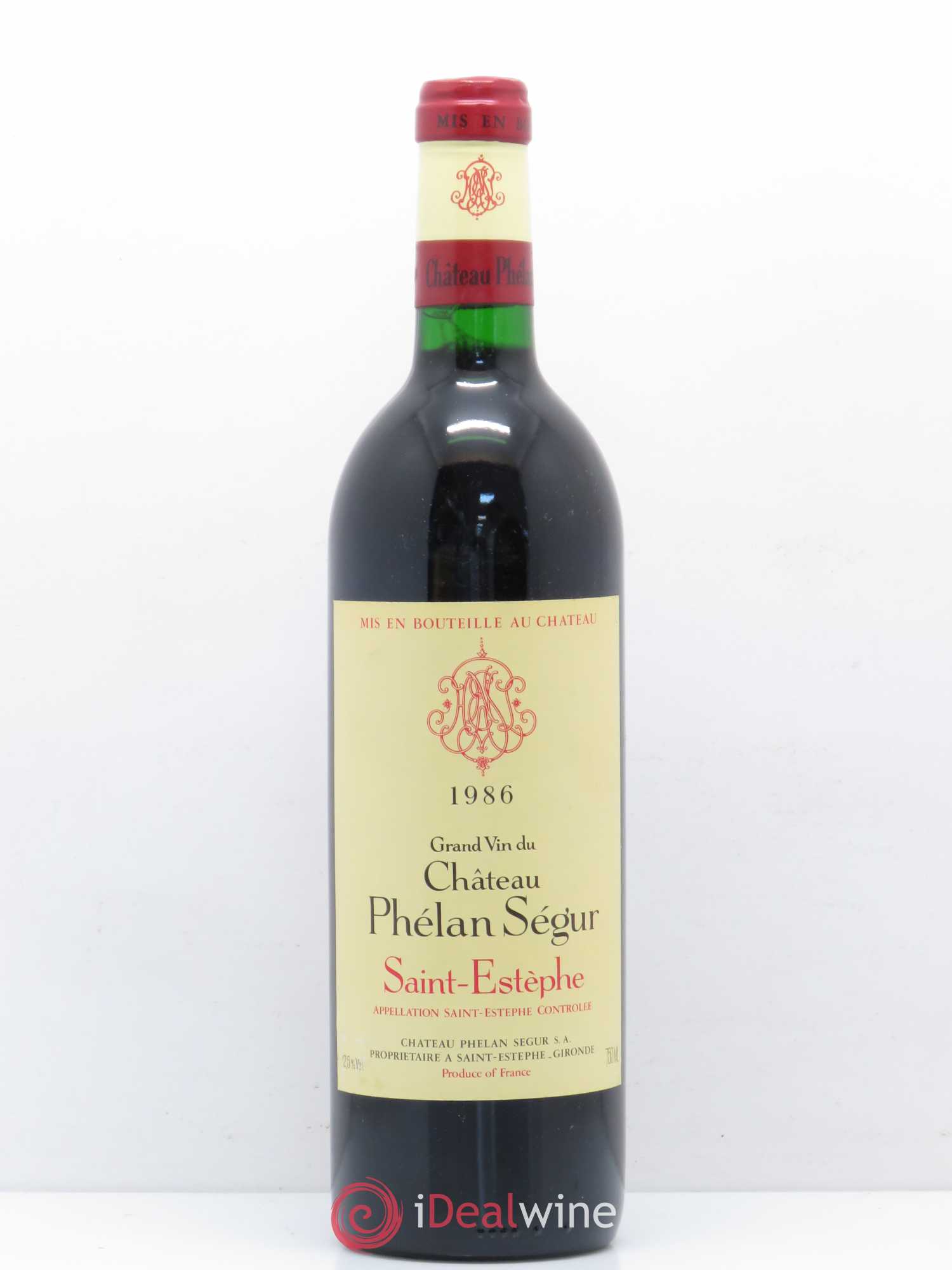 Château Phélan Ségur 1986 - Lot de 1 bouteille - 0