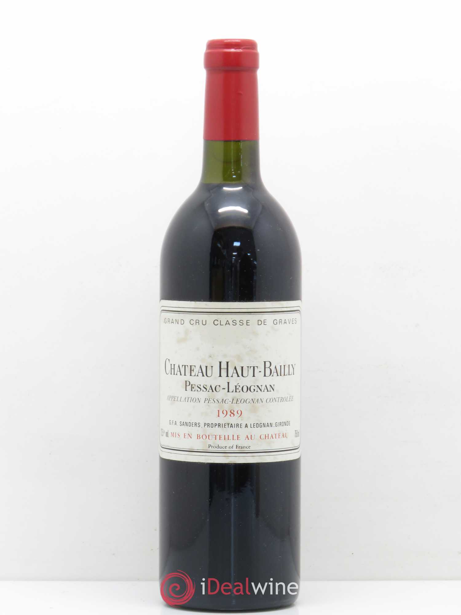 Château Haut-Bailly Cru Classé de Graves 1989 - Lot de 1 bouteille - 0