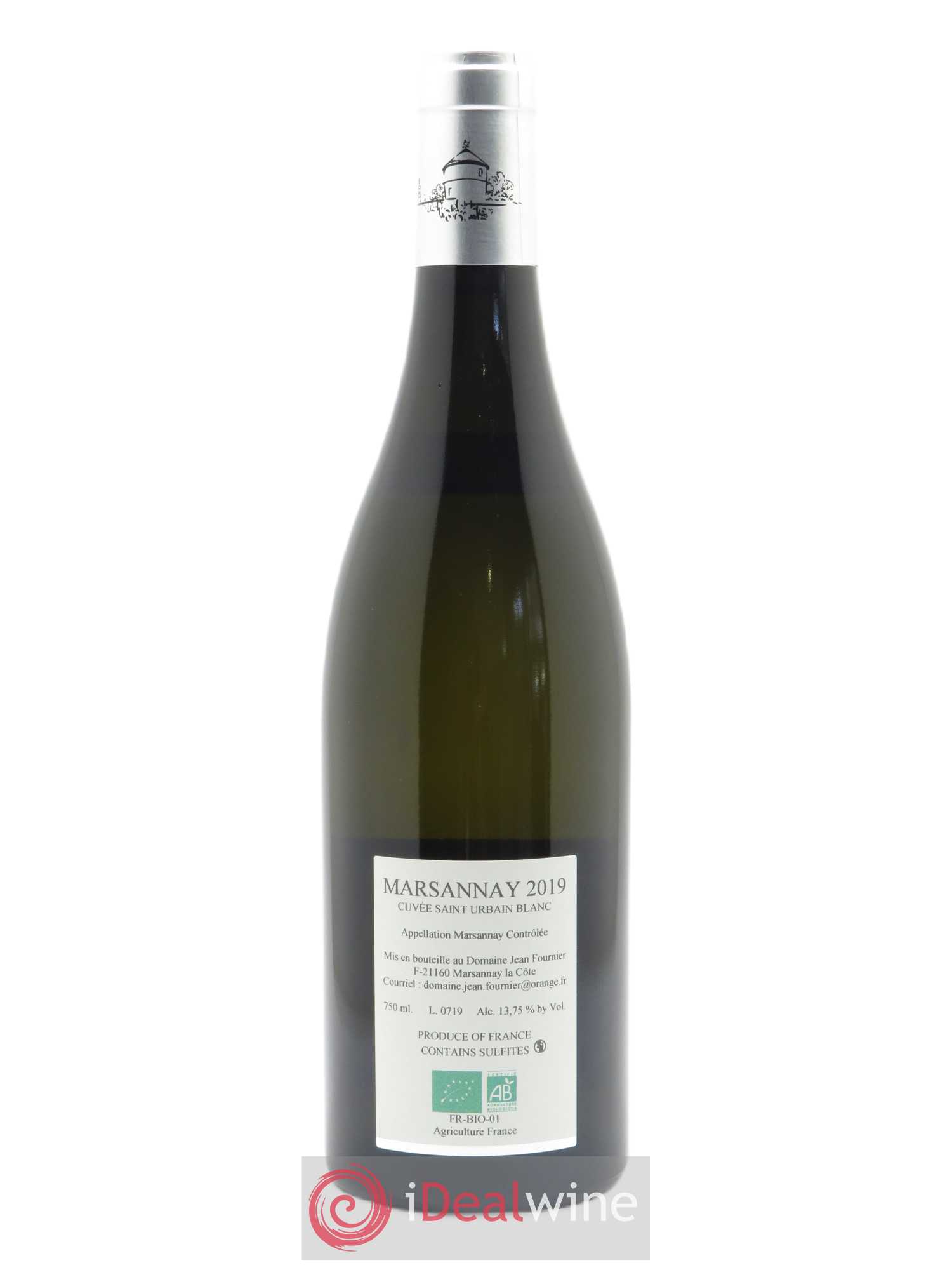 Marsannay Clos Saint-Urbain Jean Fournier (Domaine) 2019 - Lot de 1 bouteille - 1