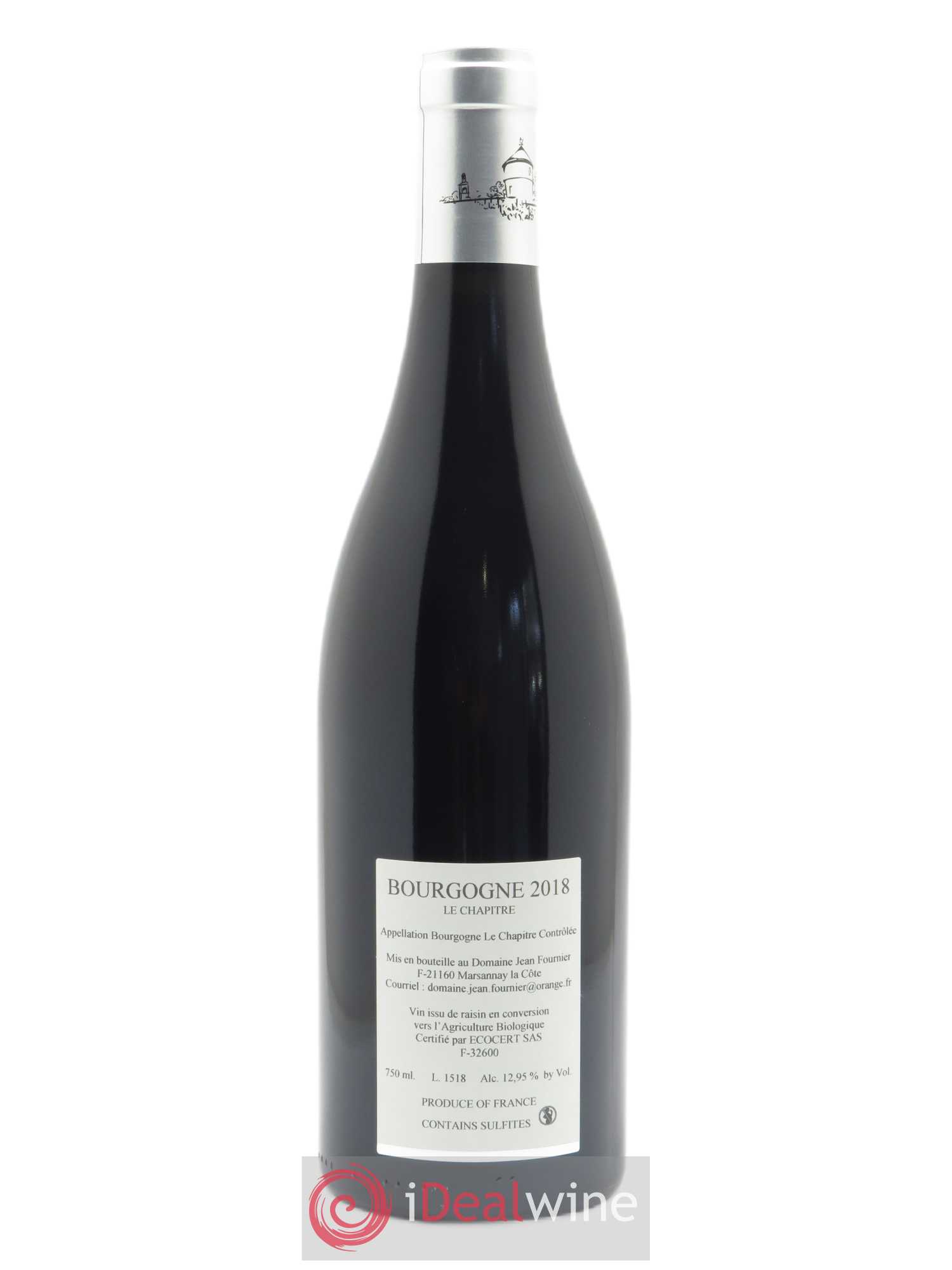 Bourgogne Le Chapitre Vieilles Vignes Jean Fournier (Domaine) 2018 - Lot de 1 bouteille - 1