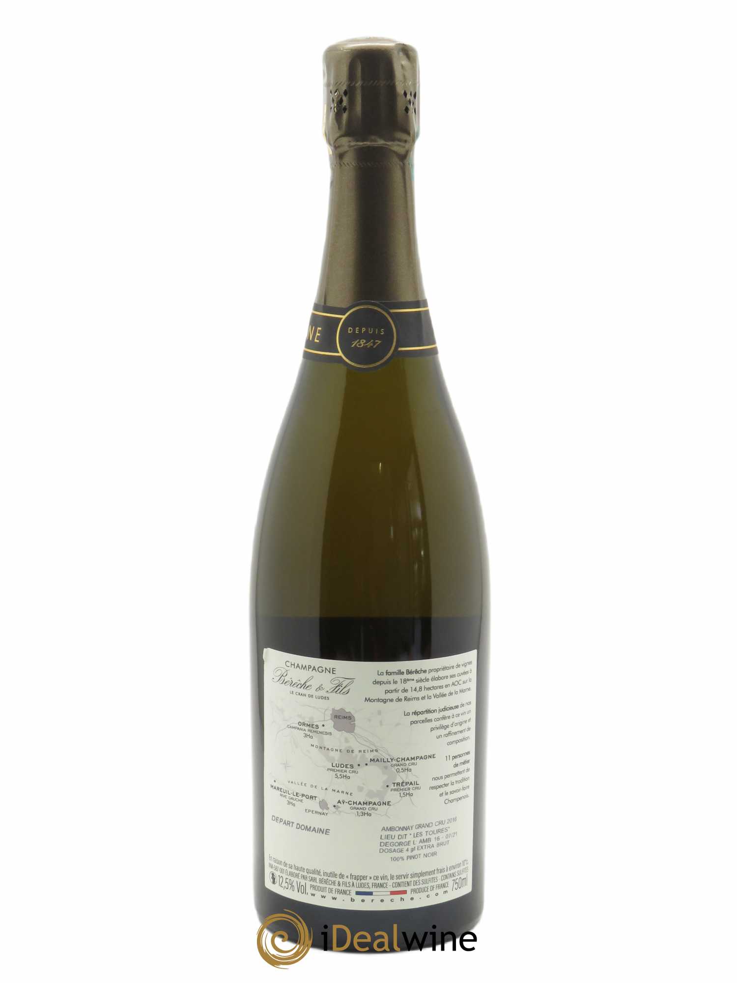 Ambonnay Grand Cru Extra-Brut Bérêche et Fils 2016 - Lot de 1 bouteille - 1