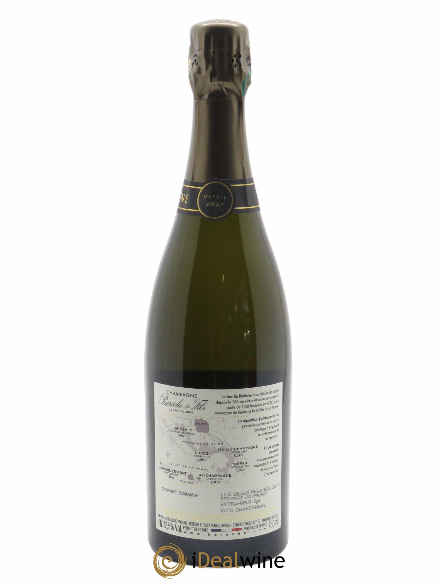 Les Beaux Regards Extra-Brut Bérêche et Fils 2018 - Lot de 1 bouteille - 1