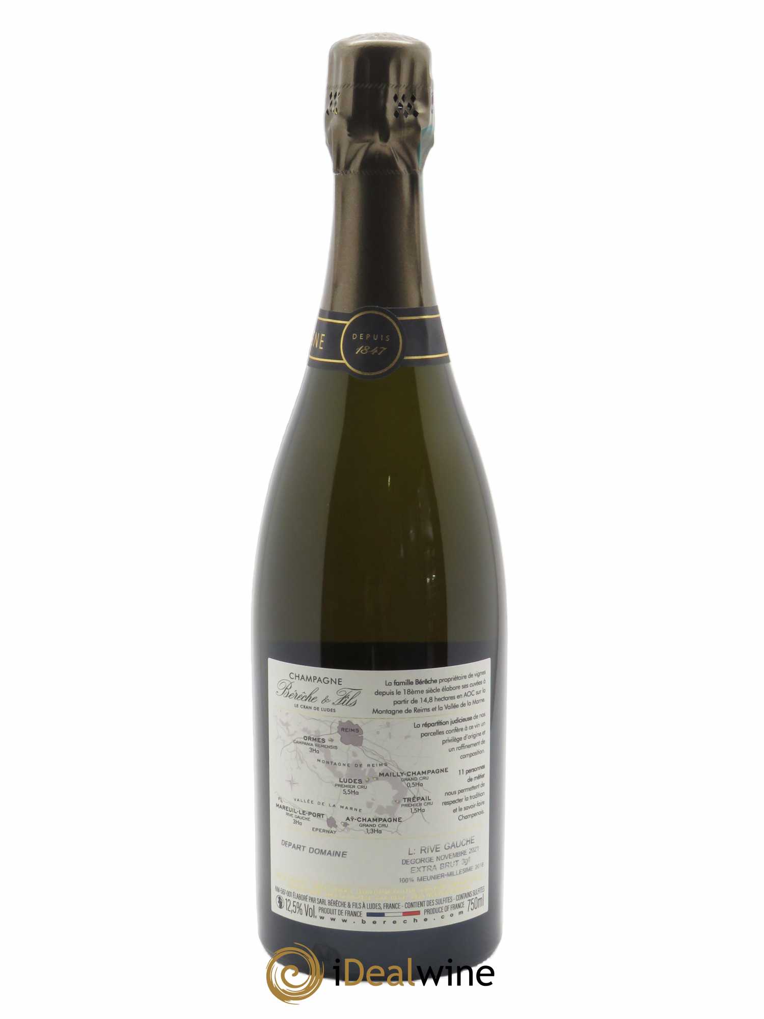 Rive Gauche Extra-Brut Bérêche et Fils 2018 - Lot de 1 bouteille - 1