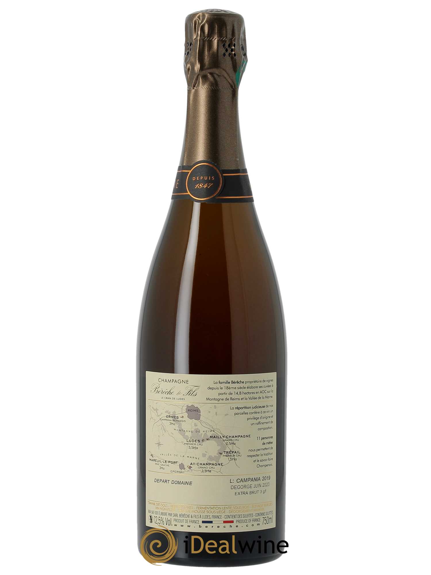 Campania Remensis Extra-Brut Bérêche et Fils 2019 - Lot de 1 bouteille - 1