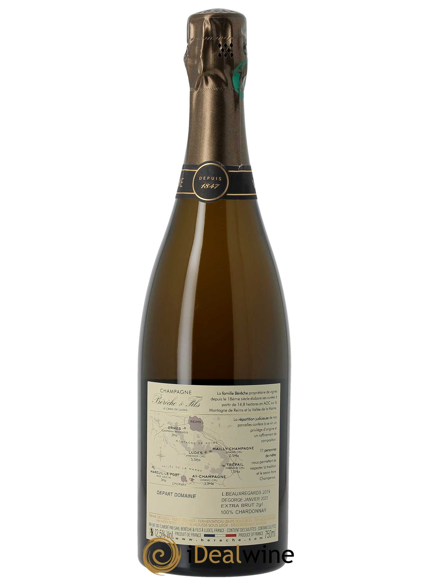 Les Beaux Regards Extra-Brut Bérêche et Fils 2019 - Lot de 1 bouteille - 1