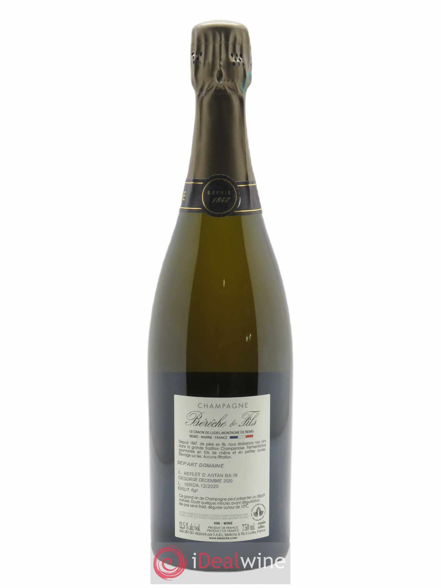Reflet d'Antan Bérêche et Fils - Lot de 1 bouteille - 1