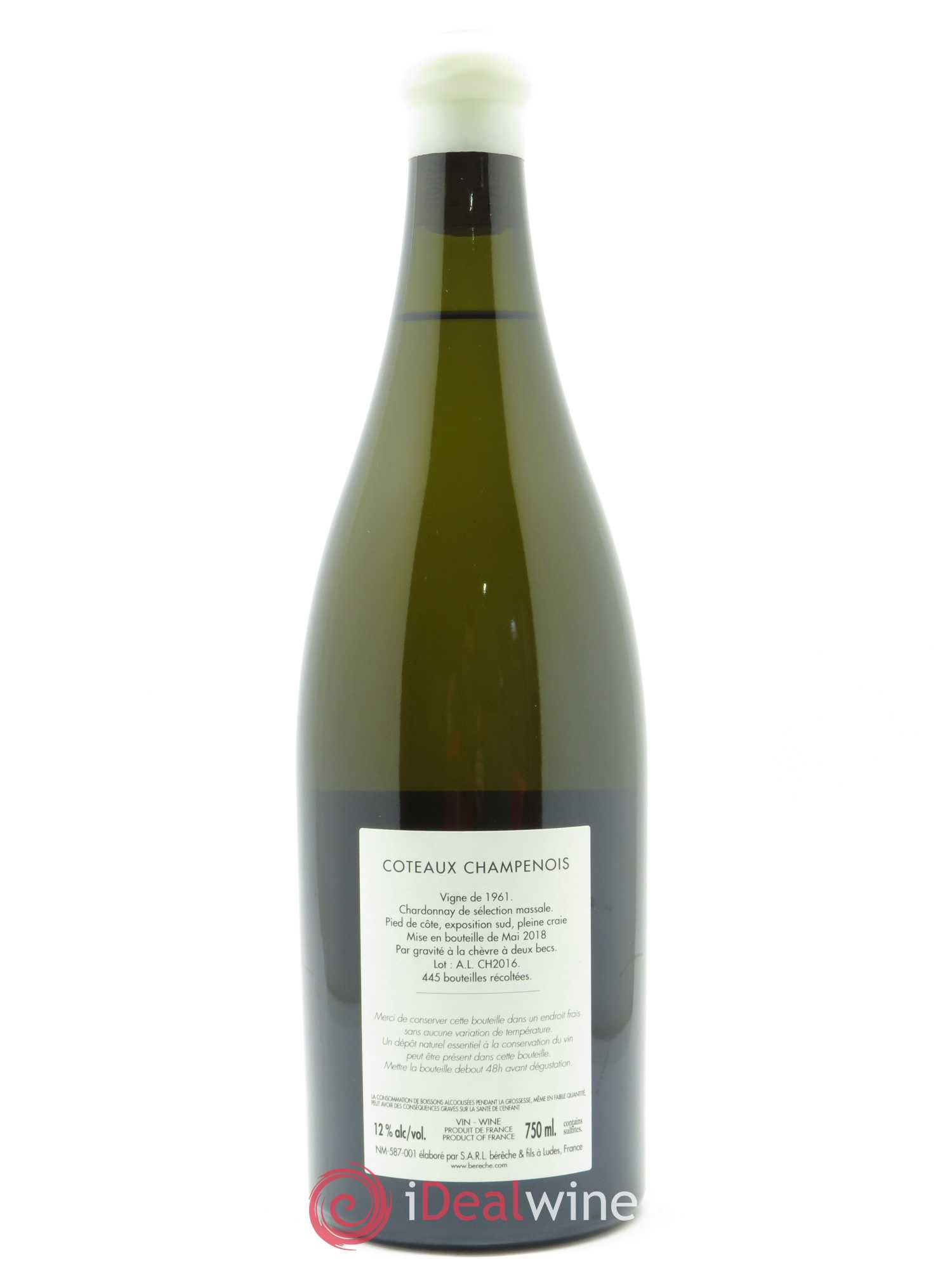 Blanc Les Monts Fournois Bérêche et Fils 2016 - Lot de 1 bouteille - 1