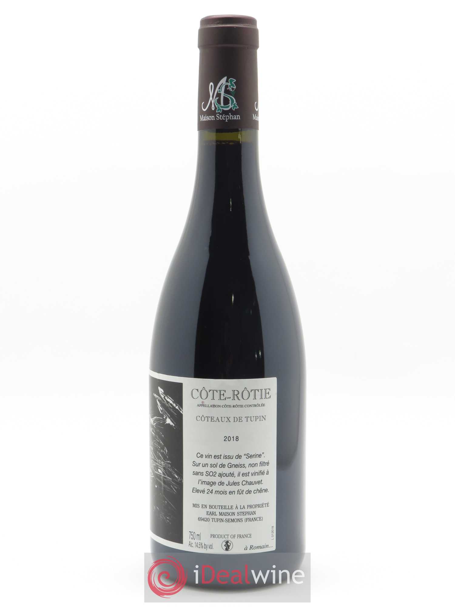 Côte-Rôtie Coteaux de Tupin Jean-Michel Stephan 2018 - Lot de 1 bouteille - 1