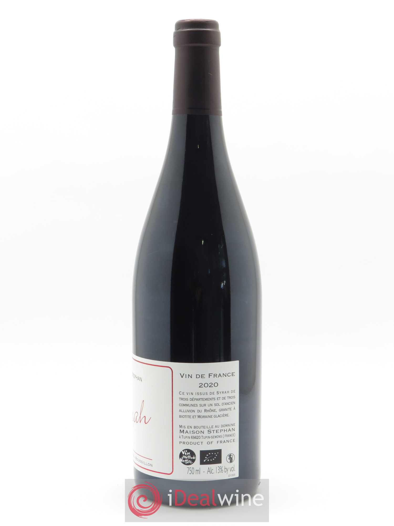 Vin de France Syrah Jean-Michel Stephan 2020 - Lot de 1 bouteille - 1