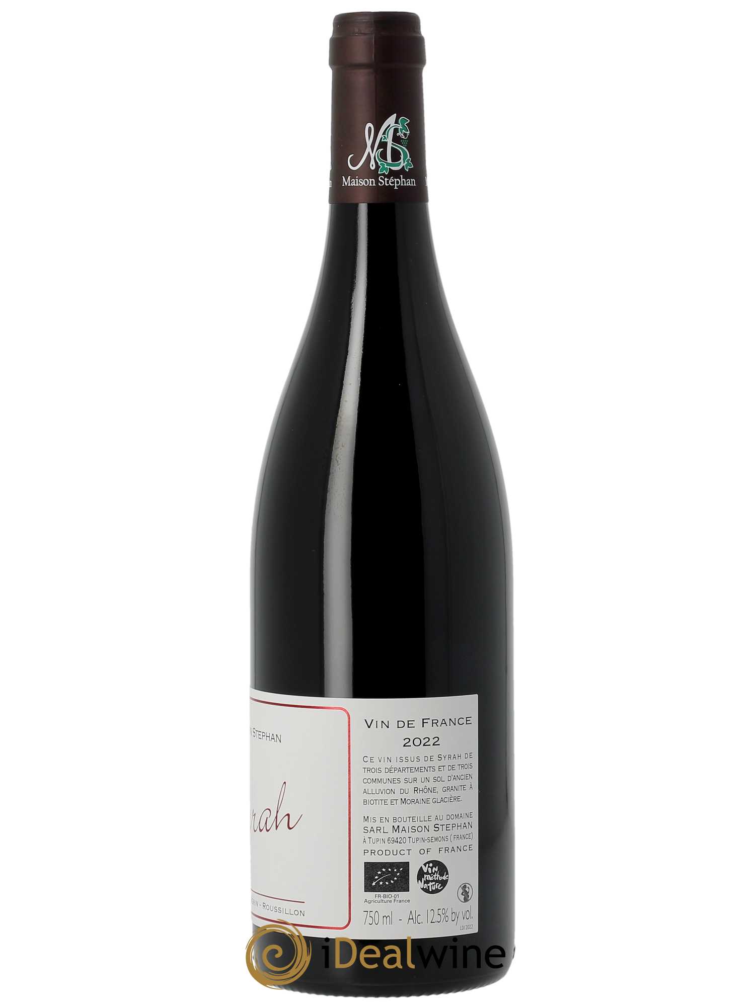 Vin de France Syrah Jean-Michel Stephan 2022 - Lot of 1 bottle - 1