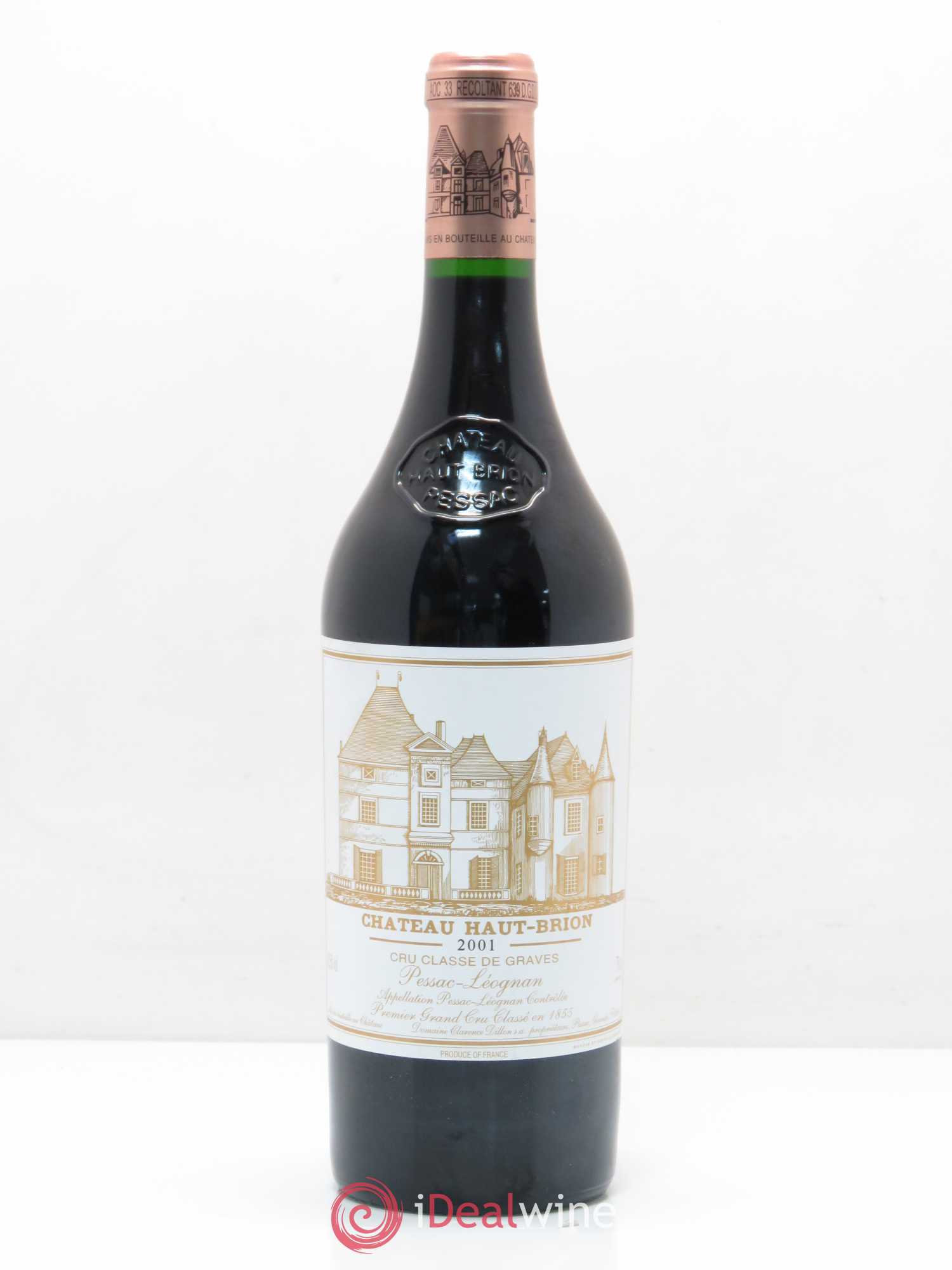 Château Haut Brion 1er Grand Cru Classé 2001 - Lot de 1 bouteille - 0