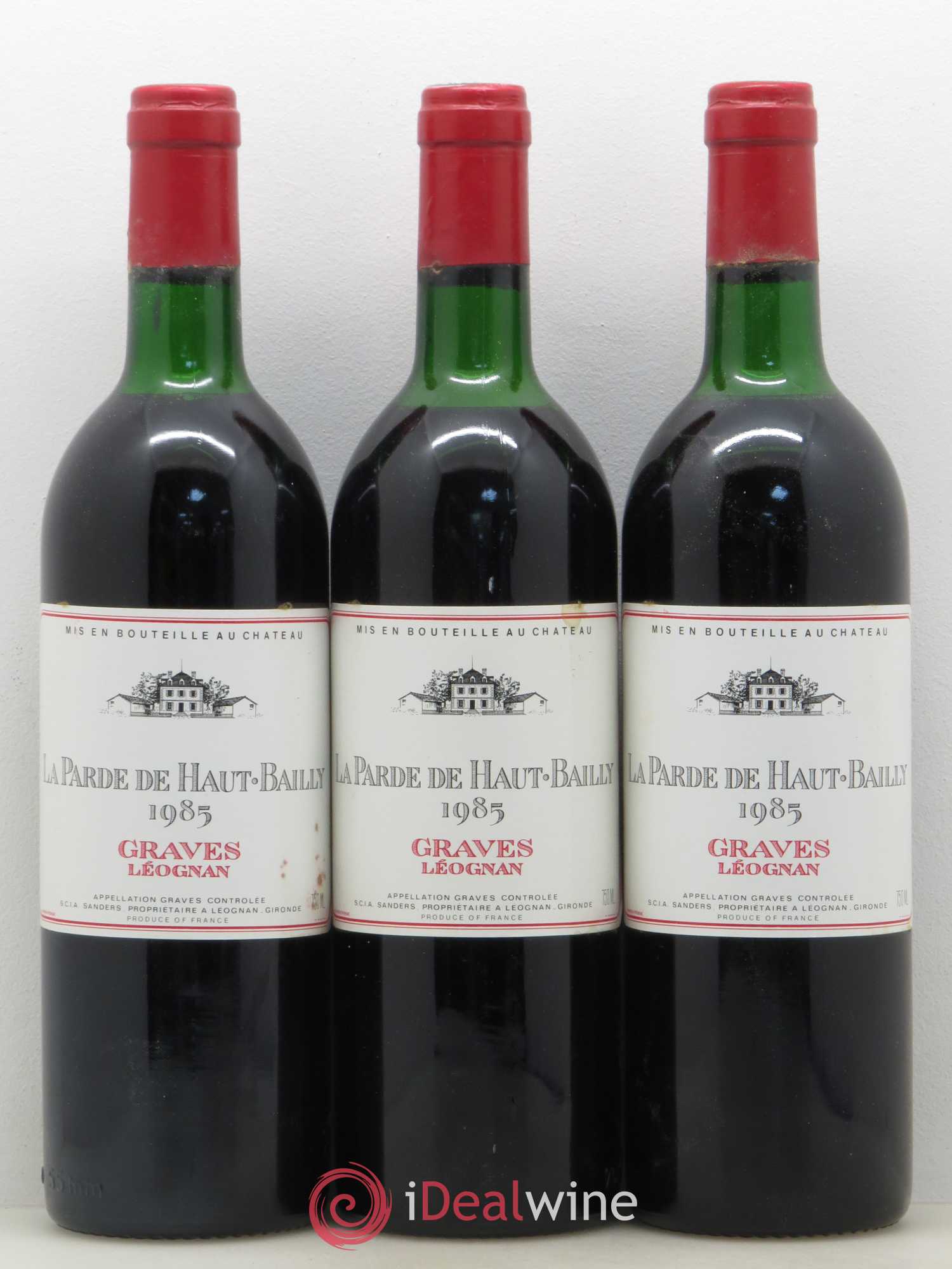 Haut Bailly II (Anciennement La Parde de Haut-Bailly) Second Vin 1985 - Lot de 12 bouteilles - 1