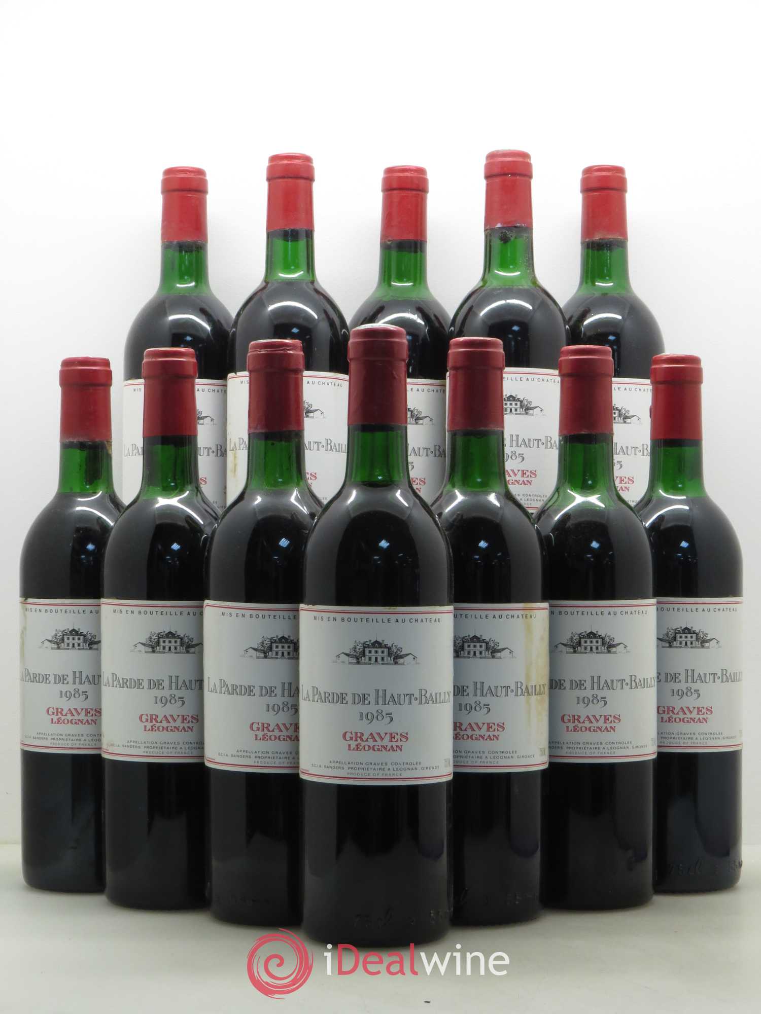 Haut Bailly II (Anciennement La Parde de Haut-Bailly) Second Vin 1985 - Lot de 12 bouteilles - 0