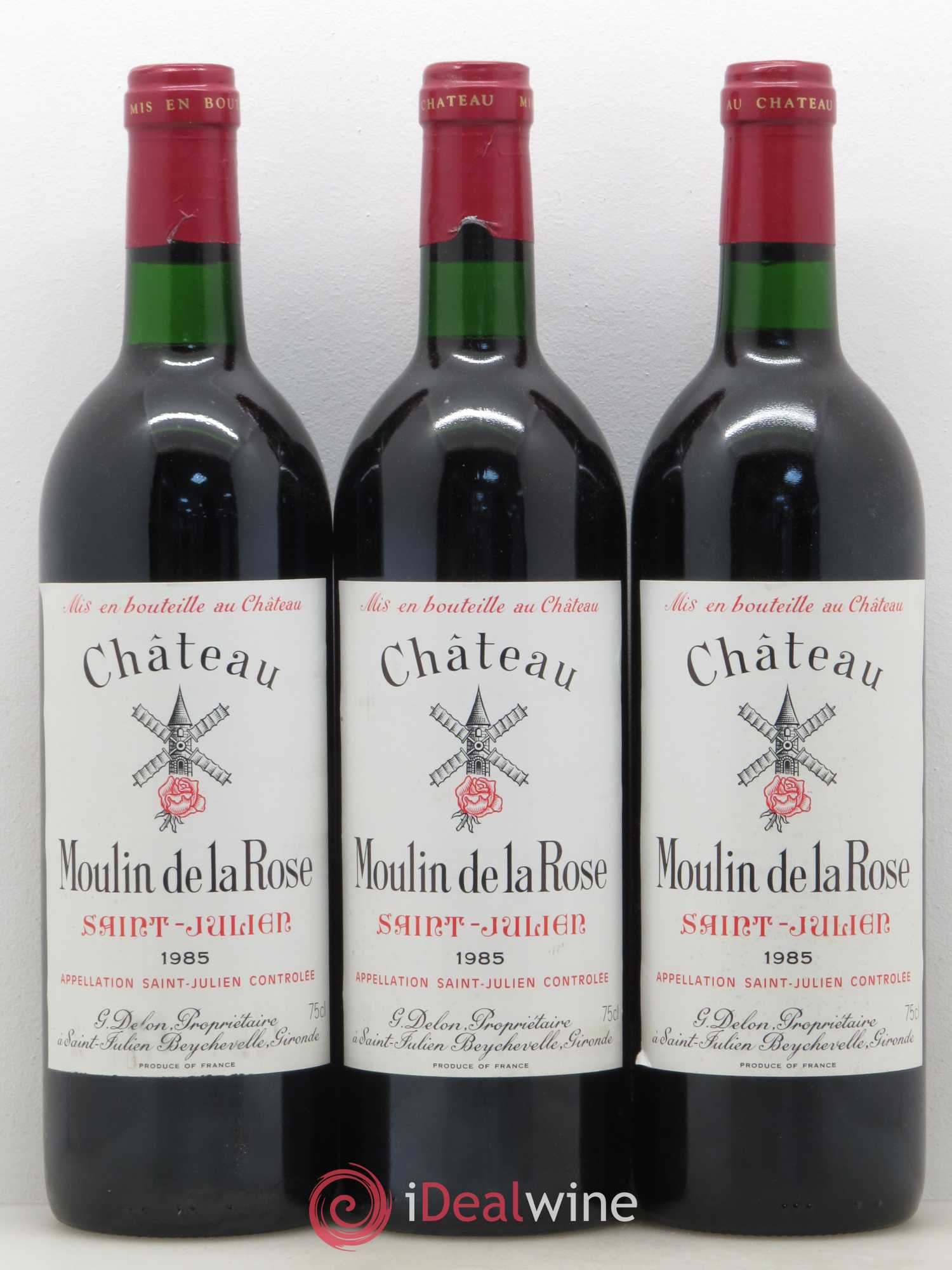 Château Moulin de la Rose Cru Bourgeois 1985 - Lot de 12 bouteilles - 2