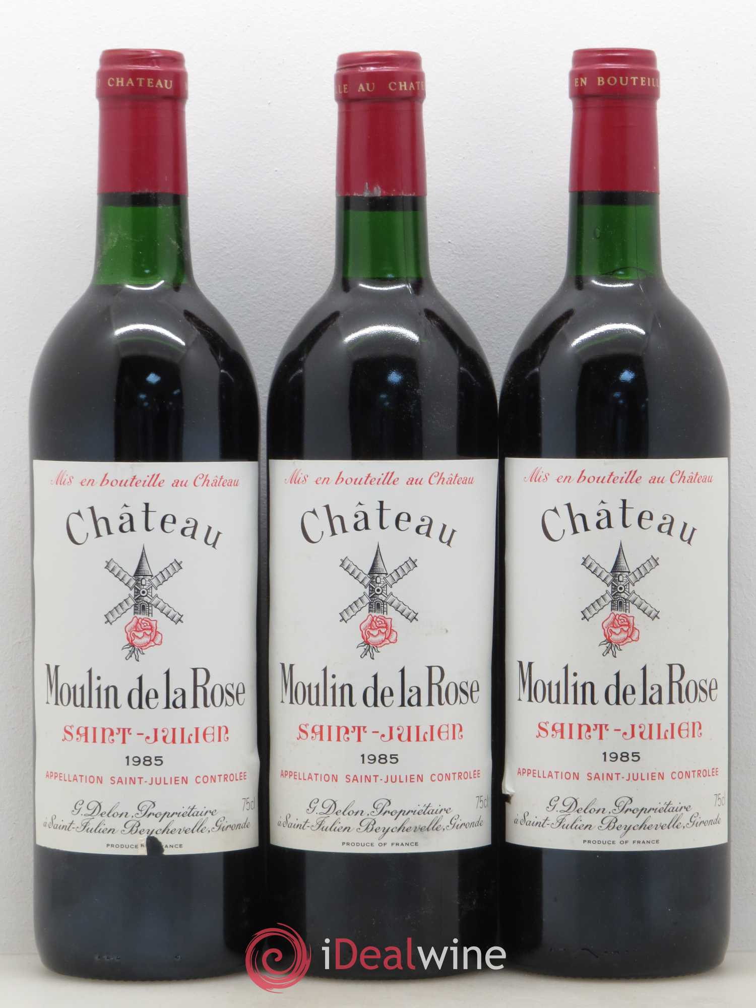 Château Moulin de la Rose Cru Bourgeois 1985 - Lot de 12 bouteilles - 3