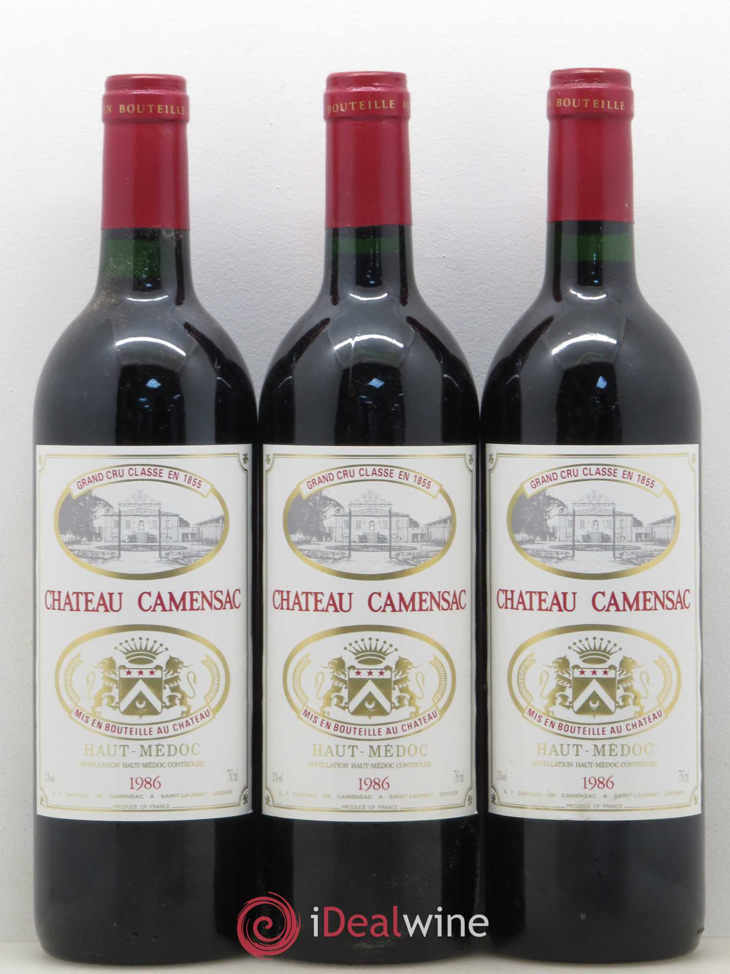 Château Camensac 5ème Grand Cru Classé 1986 - Lot de 12 bouteilles - 2