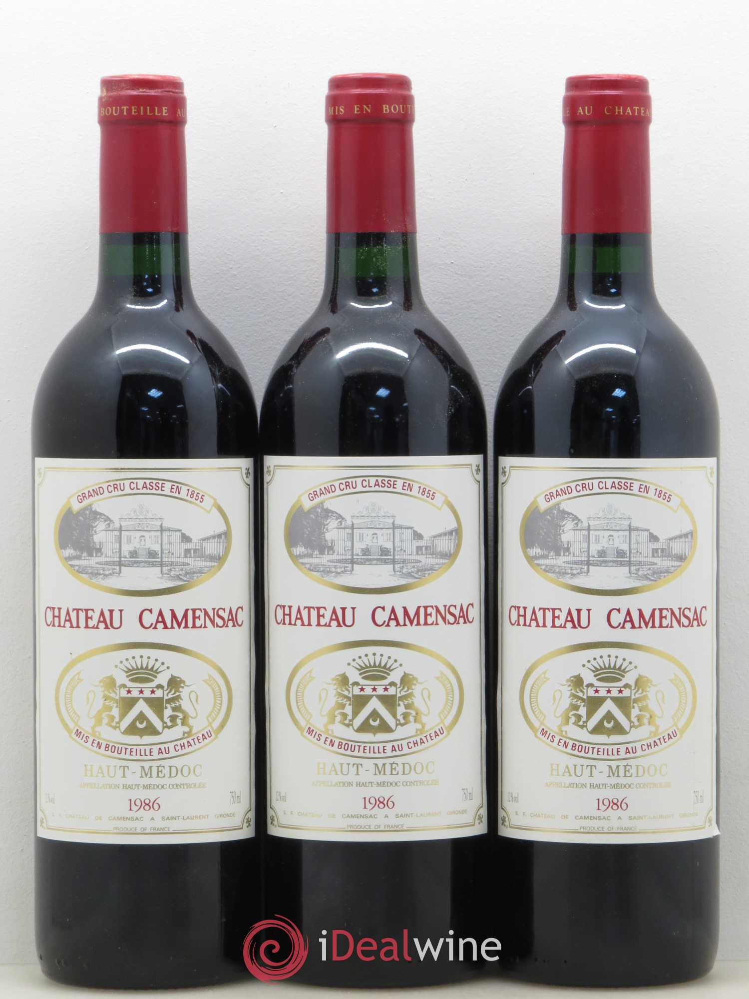 Château Camensac 5ème Grand Cru Classé 1986 - Lot de 12 bouteilles - 4