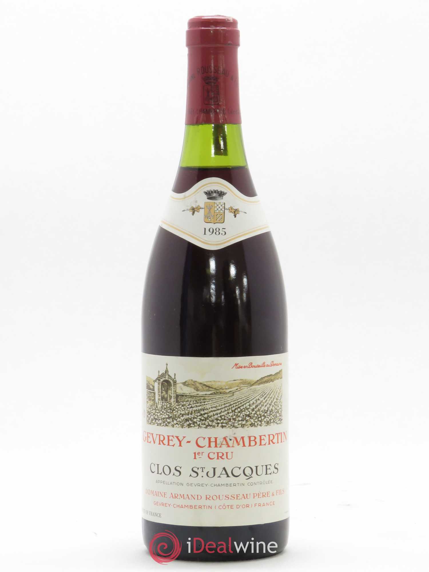 Gevrey-Chambertin 1er Cru Clos Saint-Jacques Armand Rousseau (Domaine) 1985 - Lot de 1 bouteille - 0
