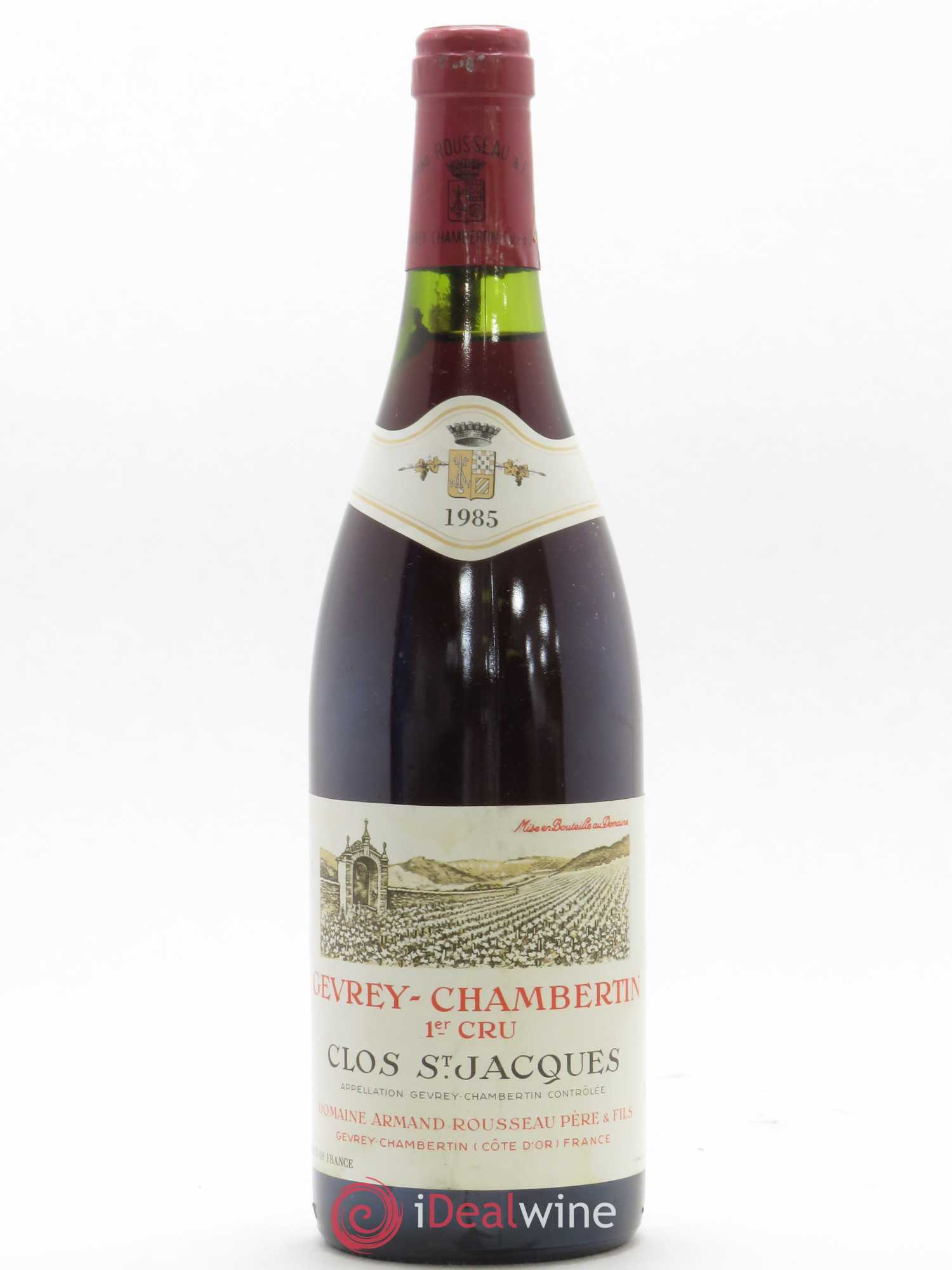 Gevrey-Chambertin 1er Cru Clos Saint-Jacques Armand Rousseau (Domaine) 1985 - Lot de 1 bouteille - 0
