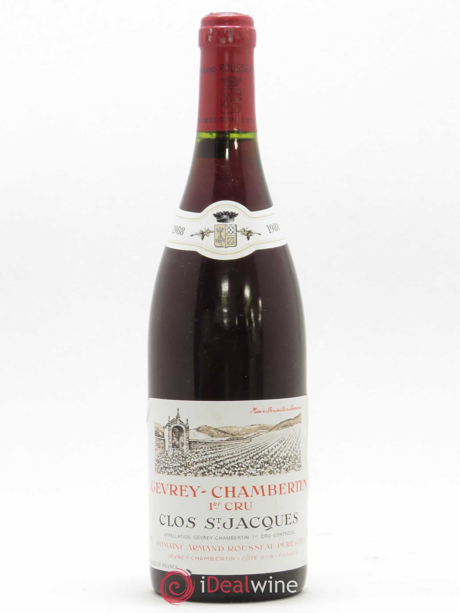 Gevrey-Chambertin 1er Cru Clos Saint-Jacques Armand Rousseau (Domaine) 1988 - Lot de 1 bouteille - 0