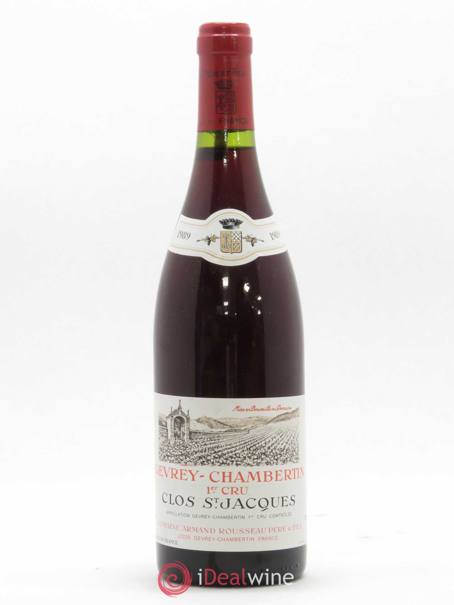 Gevrey-Chambertin 1er Cru Clos Saint-Jacques Armand Rousseau (Domaine) 1989 - Lot de 1 bouteille - 0