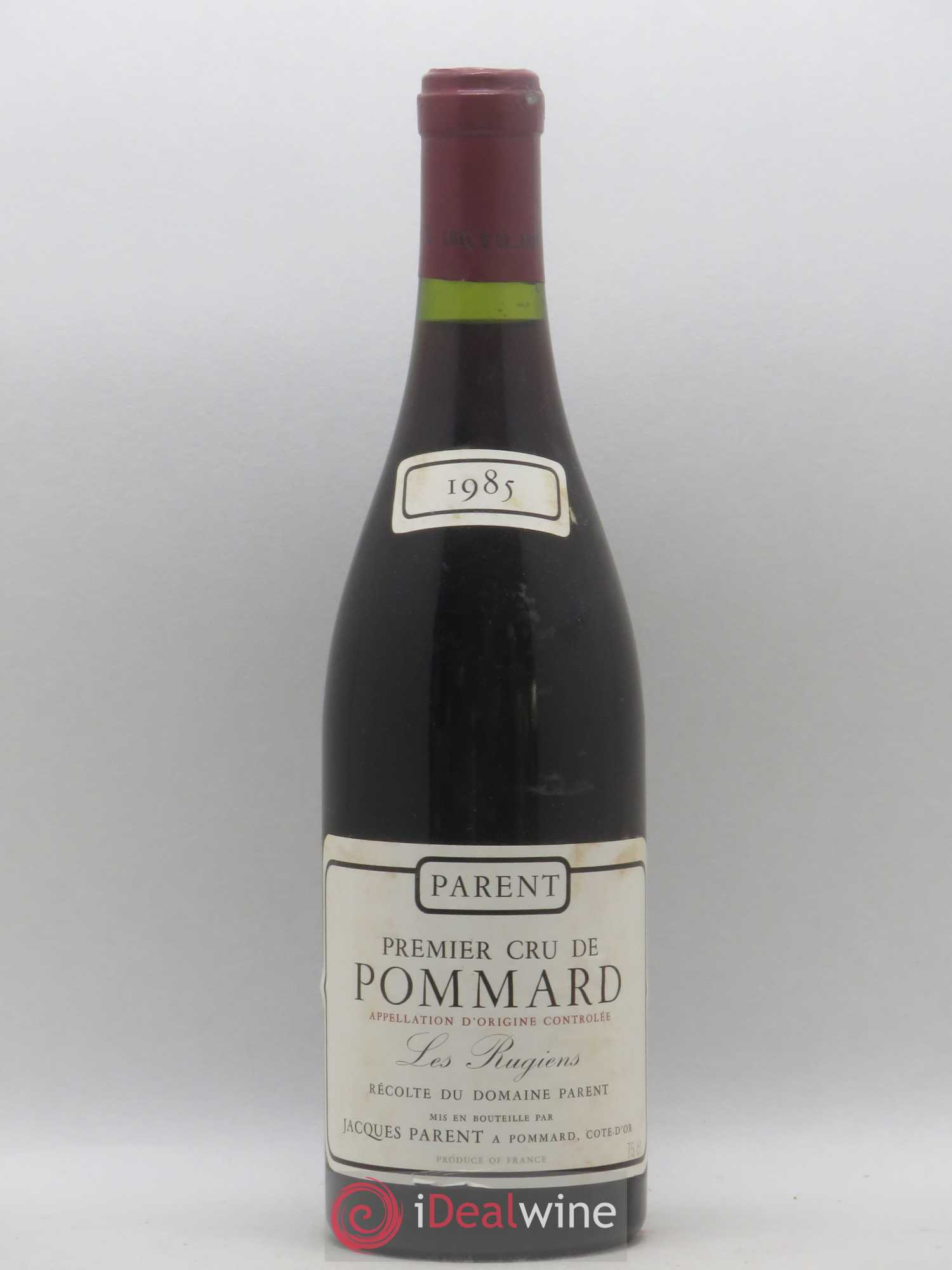Pommard 1er Cru Les Rugiens Parent (Domaine) 1985 - Lot de 1 bouteille - 0