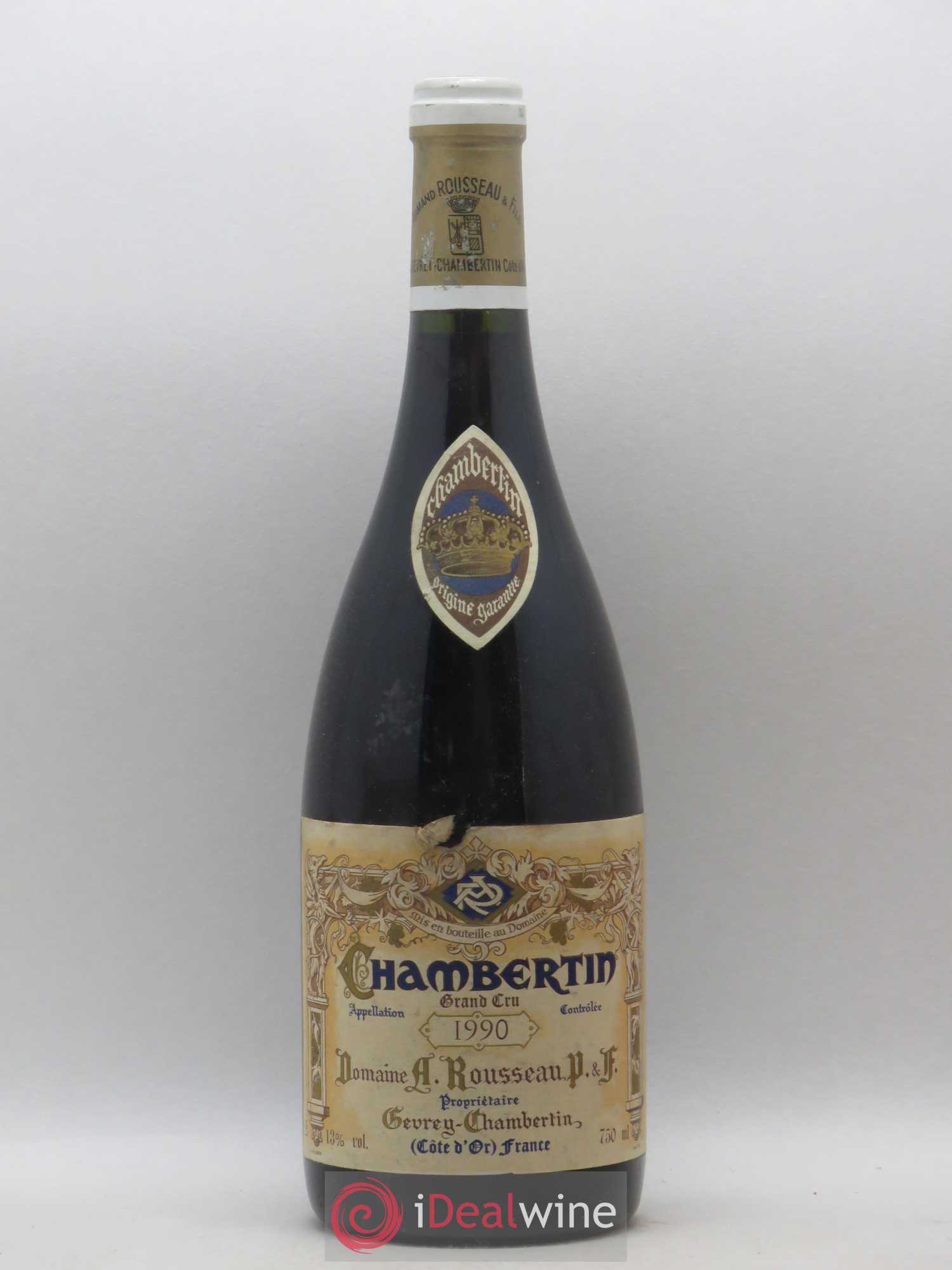 Chambertin Grand Cru Armand Rousseau (Domaine) 1990 - Lot de 1 bouteille - 0