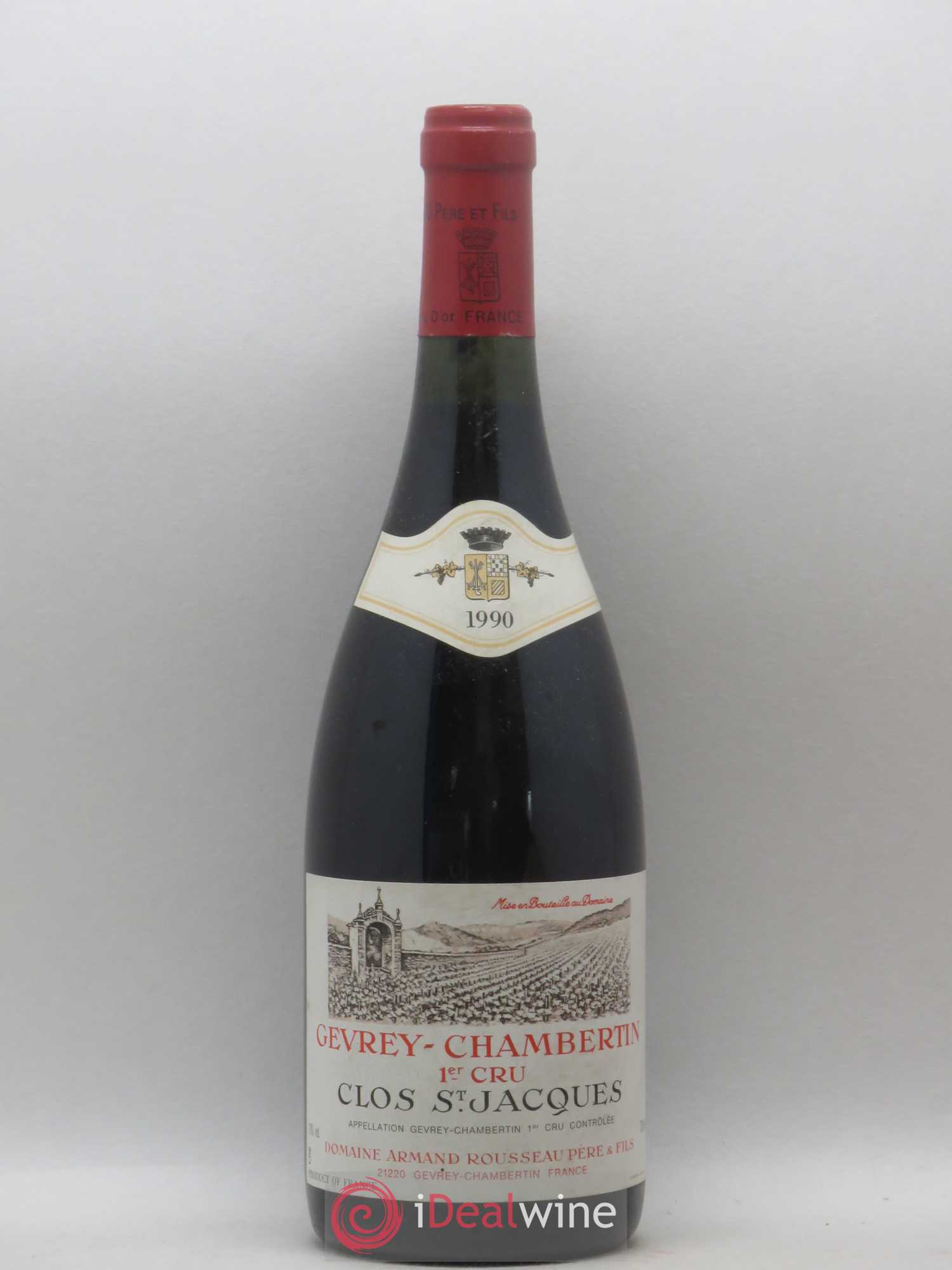 Gevrey-Chambertin 1er Cru Clos Saint-Jacques Armand Rousseau (Domaine) 1990 - Lot de 1 bouteille - 0